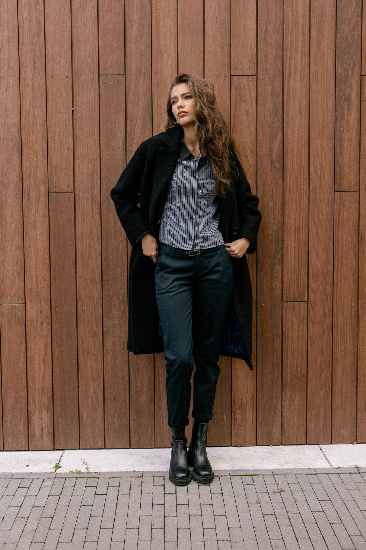 Pantalones chinos Mujer Claudia Felicita total eclipse | Freeman T. Porter