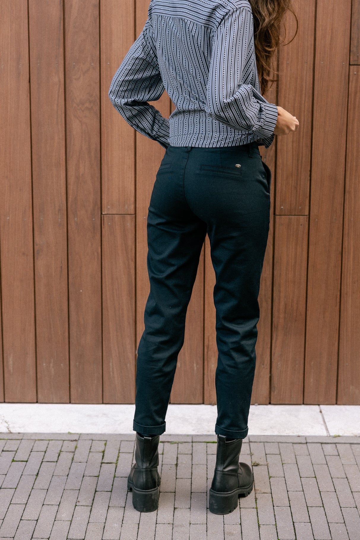 Pantalones chinos Mujer Claudia Felicita total eclipse | Freeman T. Porter