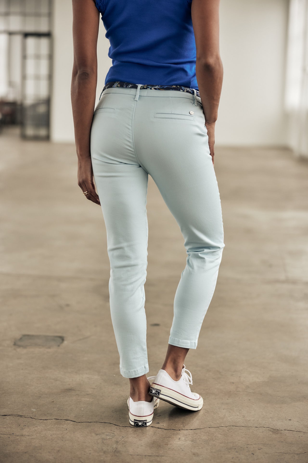 Pantalon city slim Femme Claudia Felicita cool blue | Freeman T. Porter