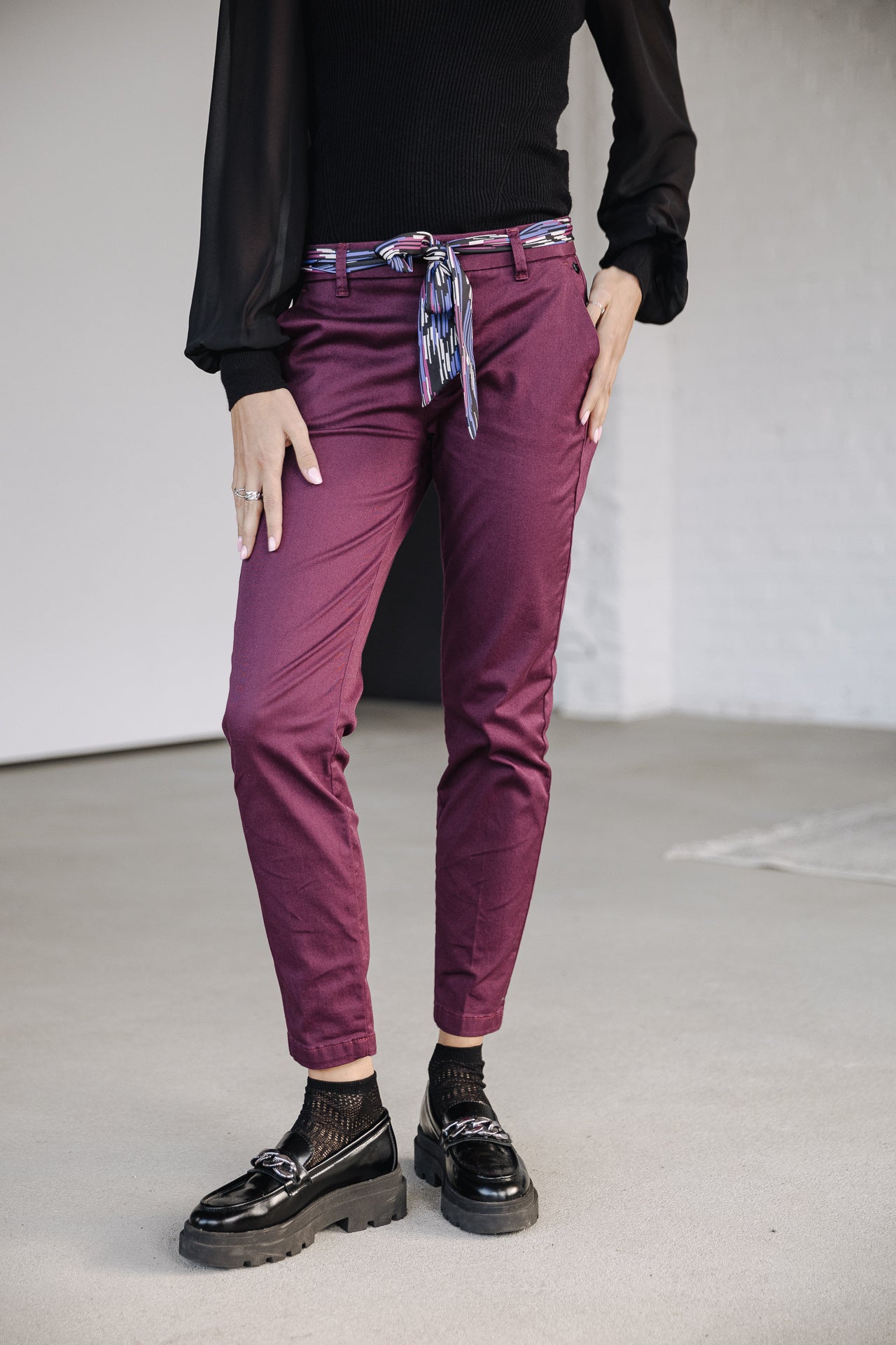 Pantalon city slim Femme Claudia Felicita winetasting | Freeman T. Porter