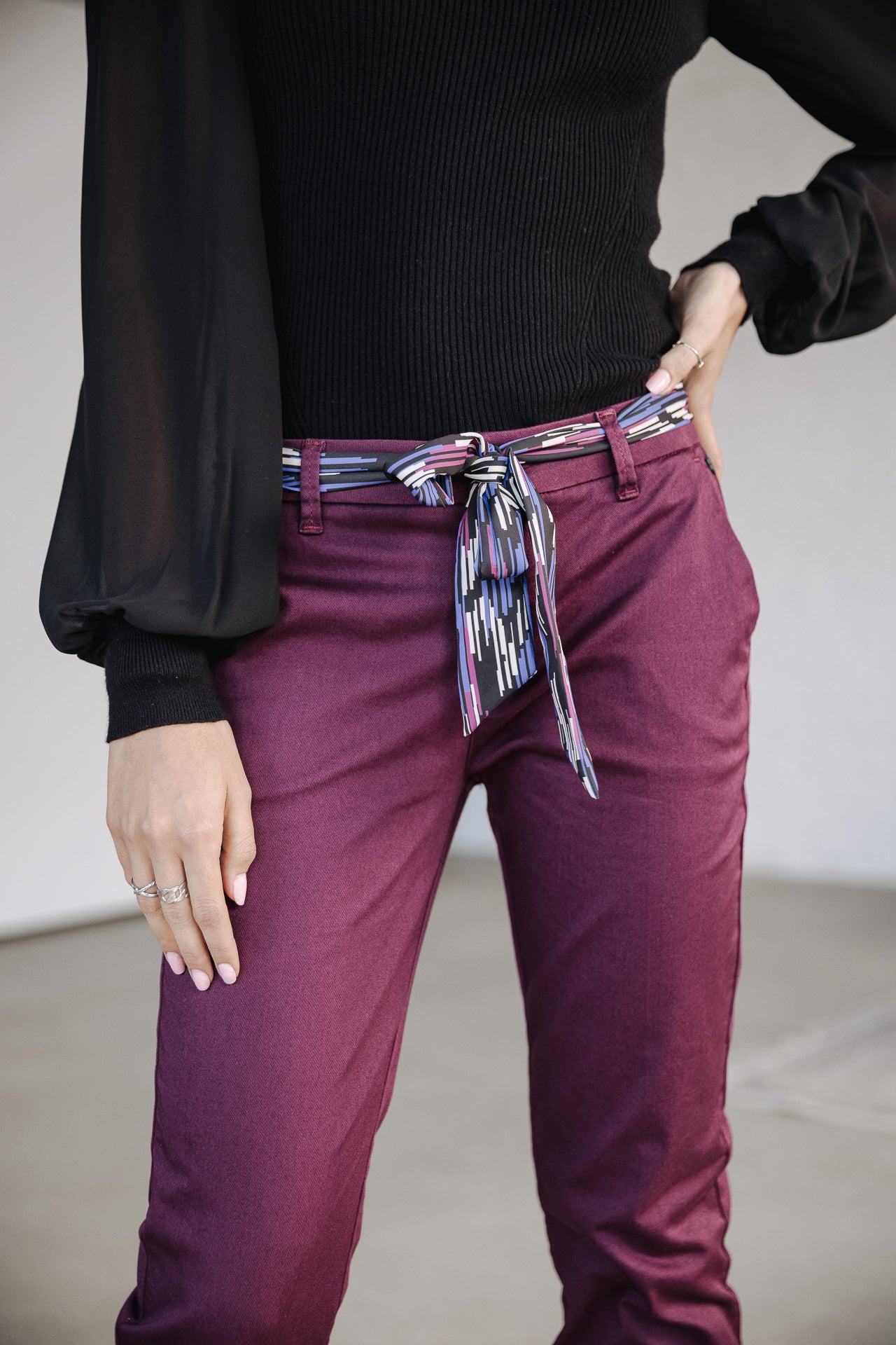 Pantalon city slim Femme Claudia Felicita winetasting | Freeman T. Porter