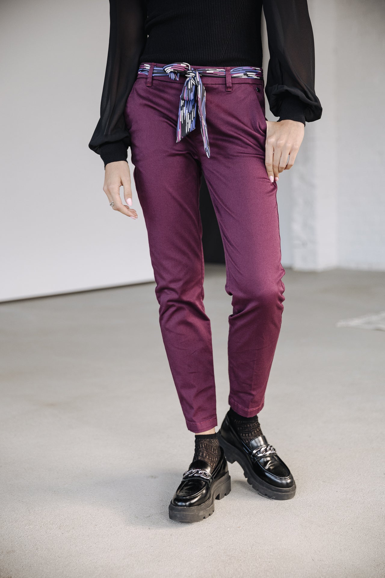 Pantalon city slim Femme Claudia Felicita winetasting | Freeman T. Porter