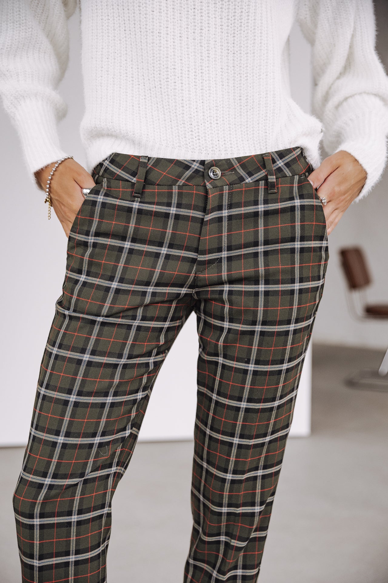 Pantalon city slim Femme Claudia Lineal original | Freeman T. Porter