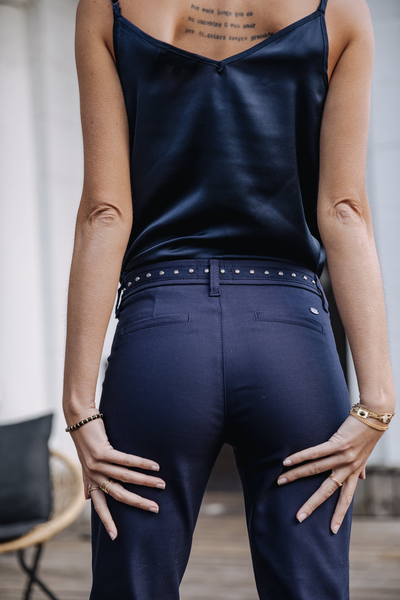 Pantalon city slim Frau Claudia Polyneo storm | Freeman T. Porter