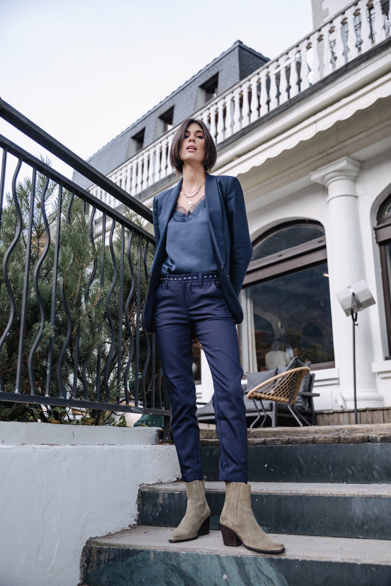 Pantalon city slim Frau Claudia Polyneo storm | Freeman T. Porter