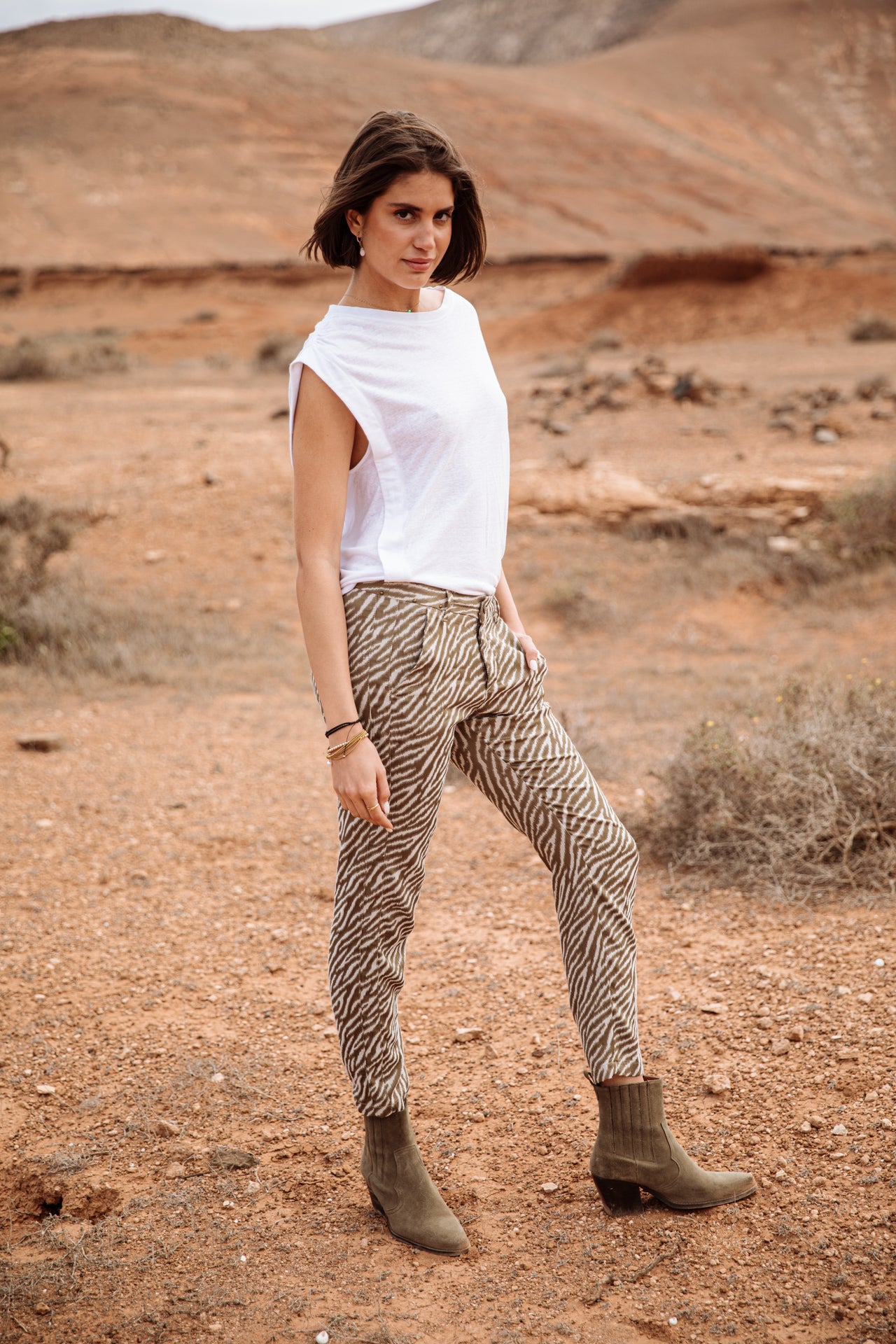 Pantalon city slim Femme Claudia Savuti original | Freeman T. Porter