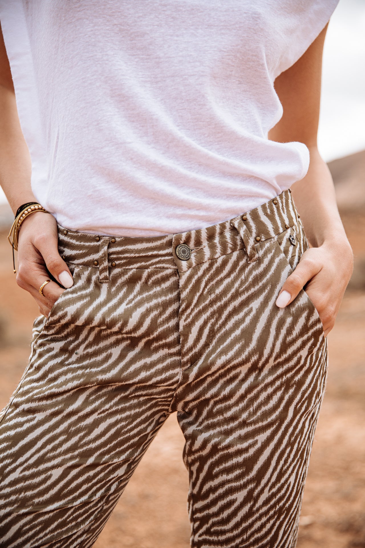 Pantalon city slim Femme Claudia Savuti original | Freeman T. Porter