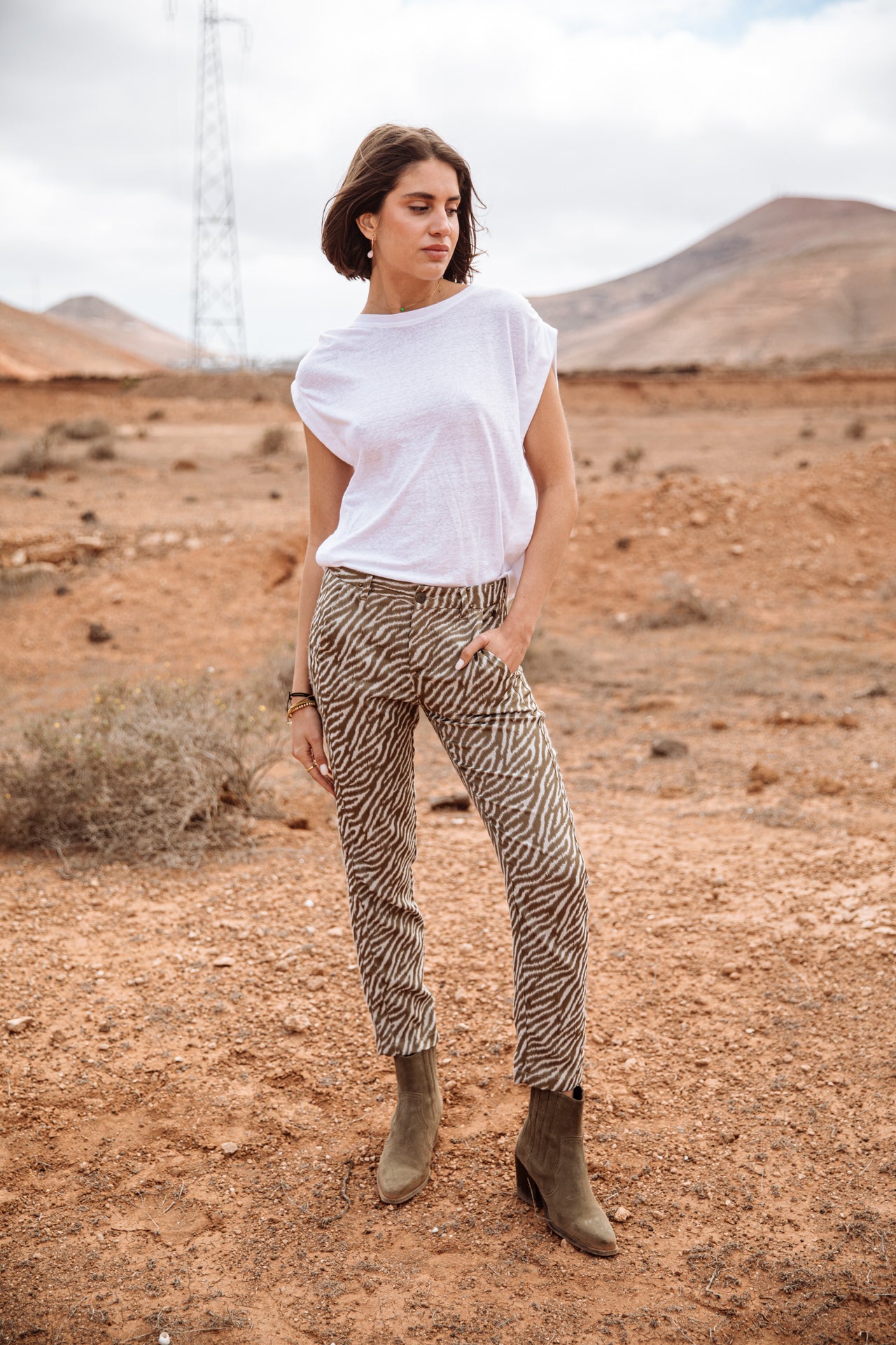 Pantalon city slim Femme Claudia Savuti original | Freeman T. Porter