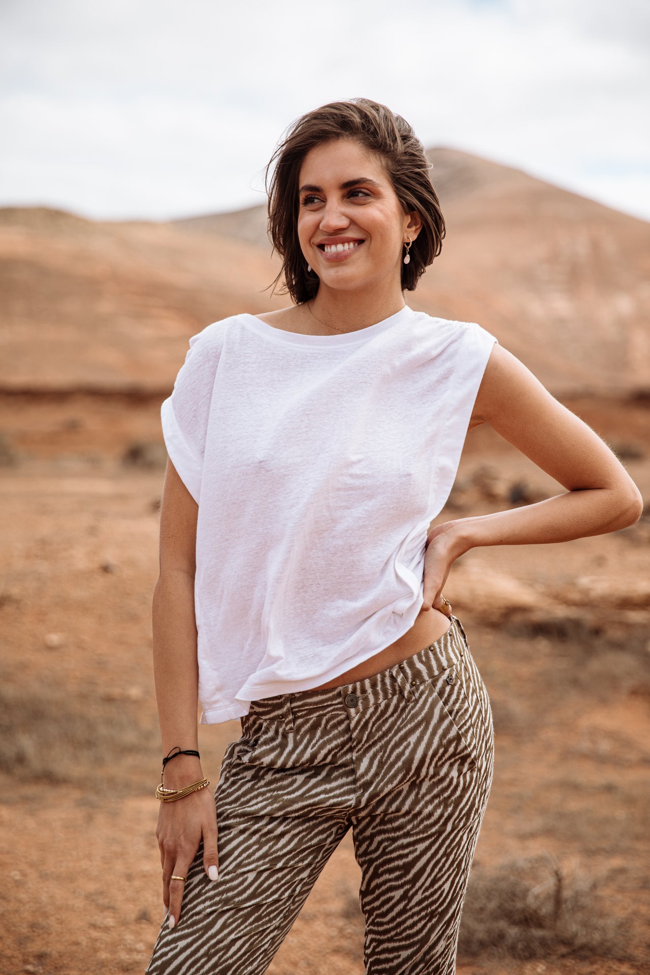 Pantalon city slim Femme Claudia Savuti original | Freeman T. Porter