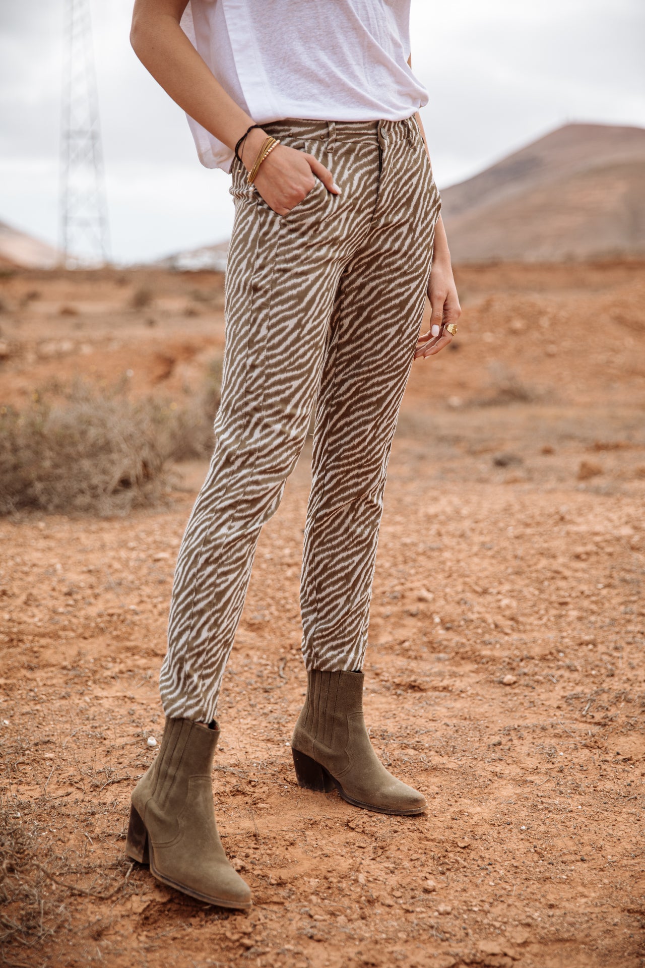 Pantalon city slim Femme Claudia Savuti original | Freeman T. Porter