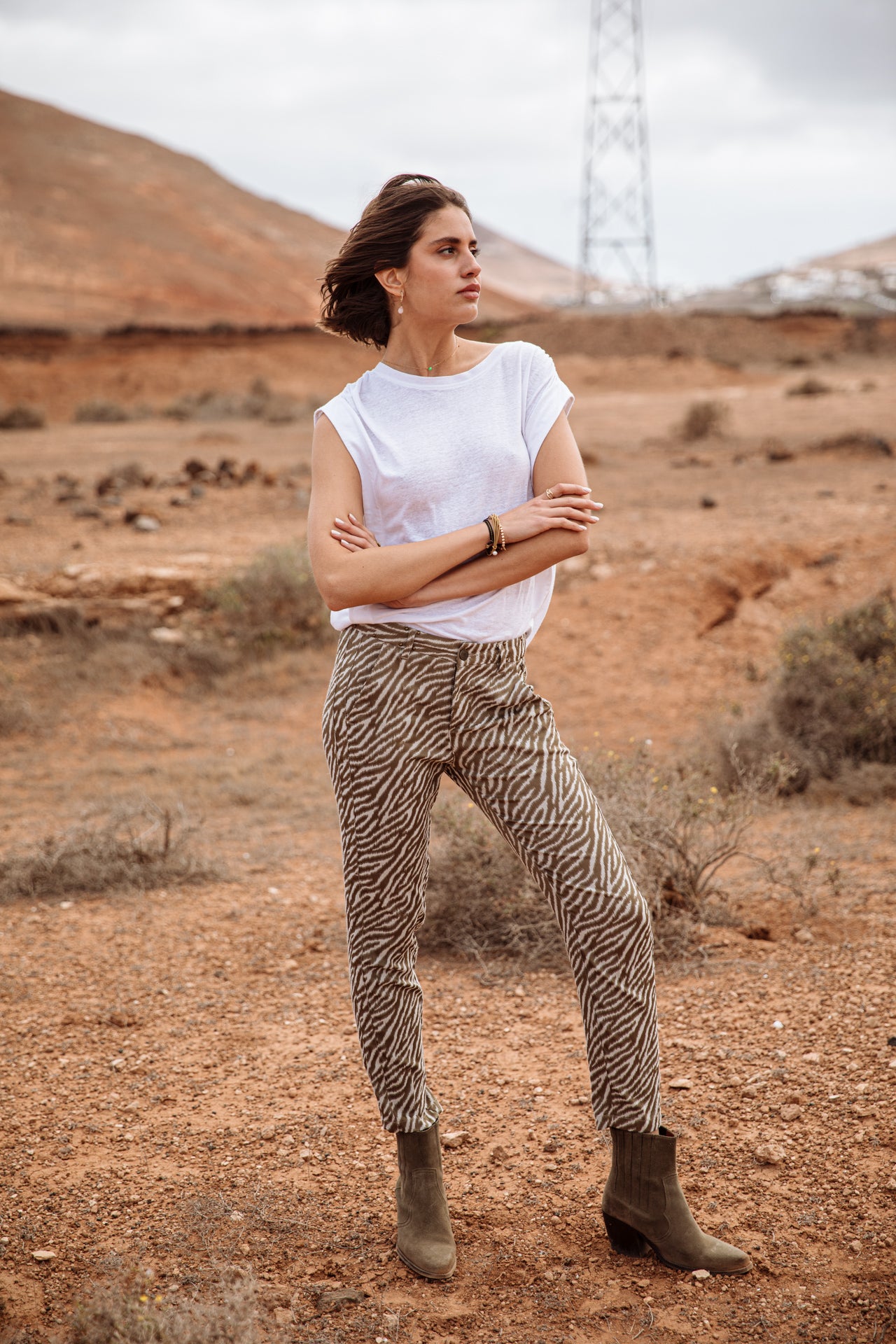Pantalon city slim Femme Claudia Savuti original | Freeman T. Porter