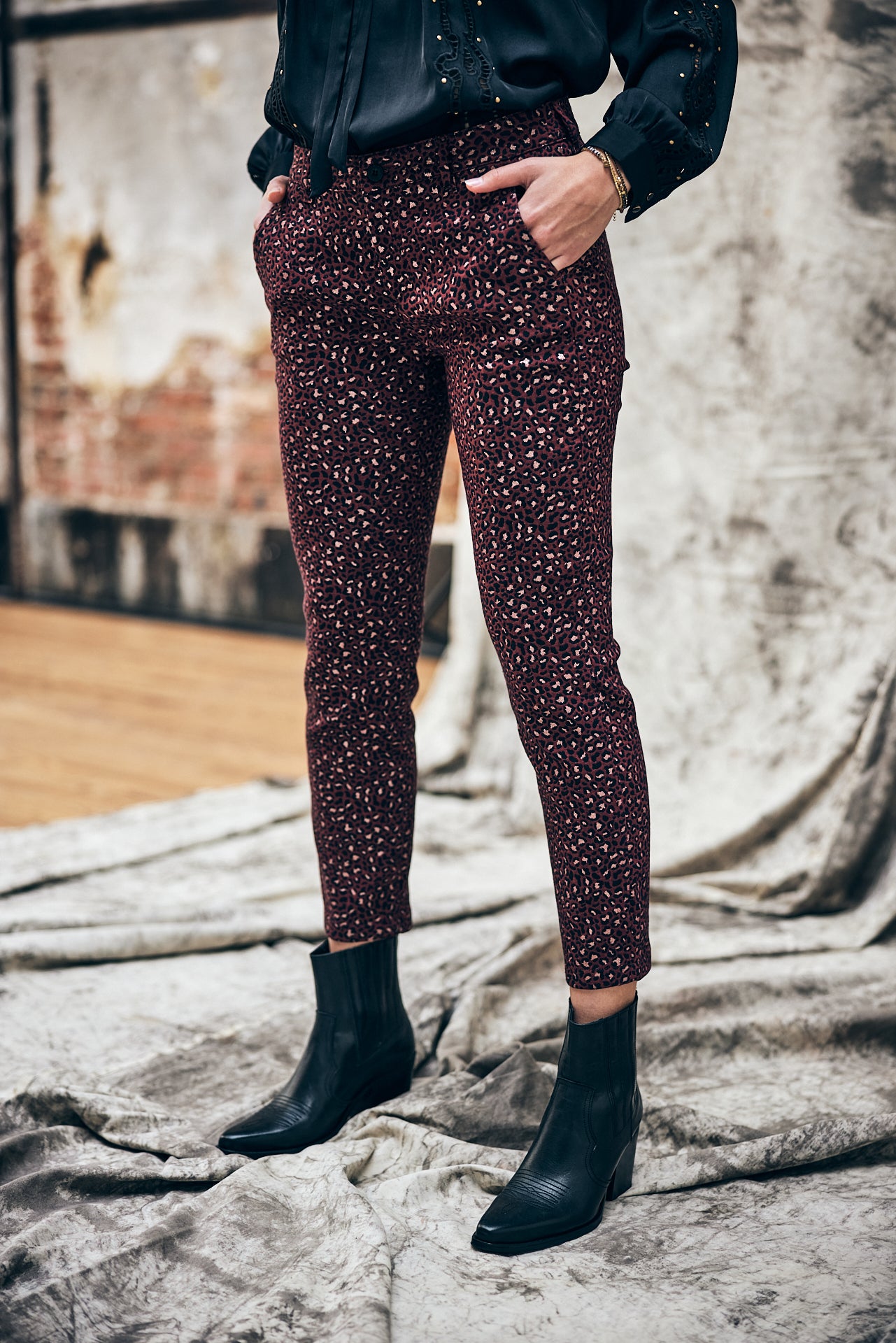 Pantalon city slim Femme Claudia Stardust original | Freeman T. Porter