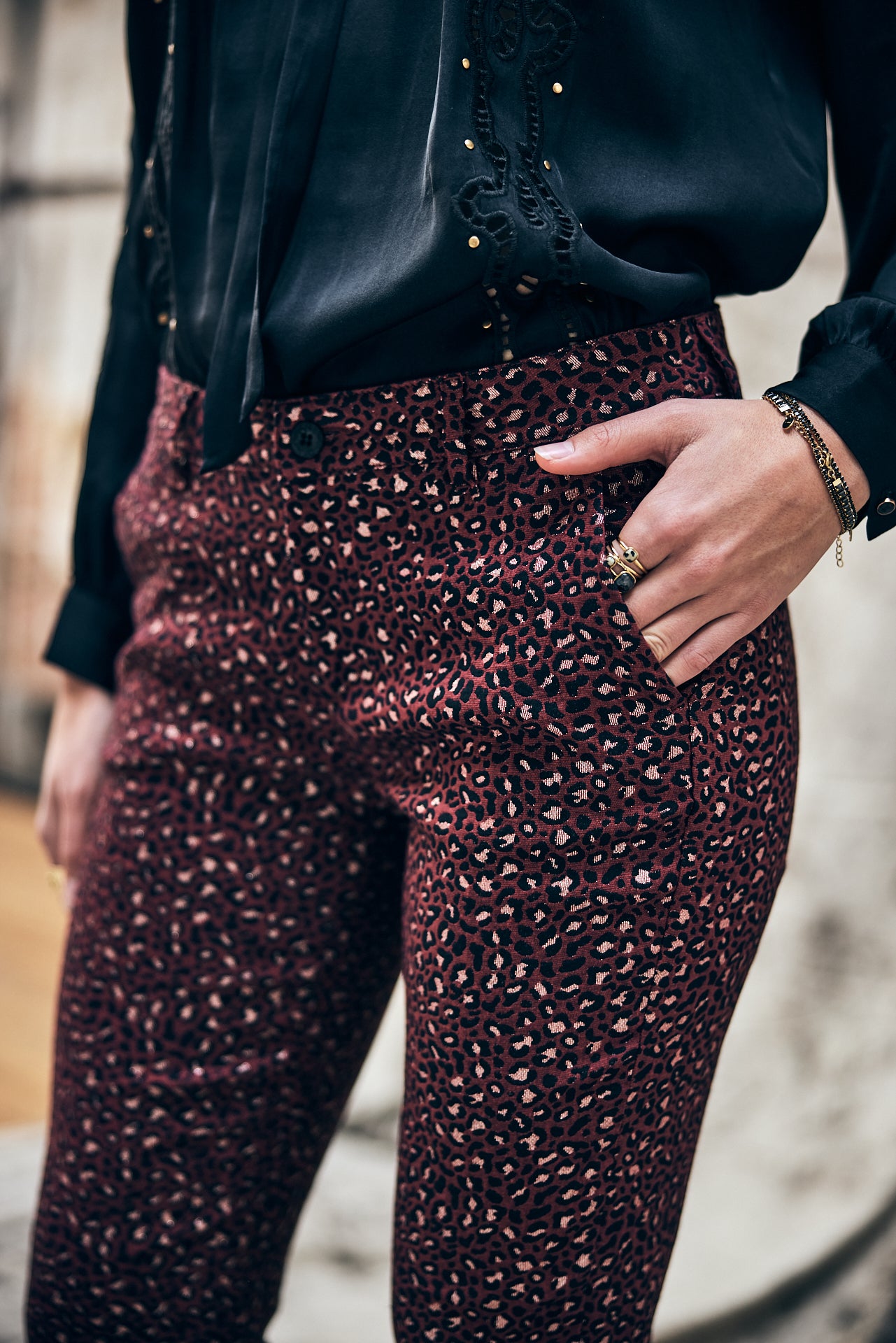 Pantalon city slim Femme Claudia Stardust original | Freeman T. Porter