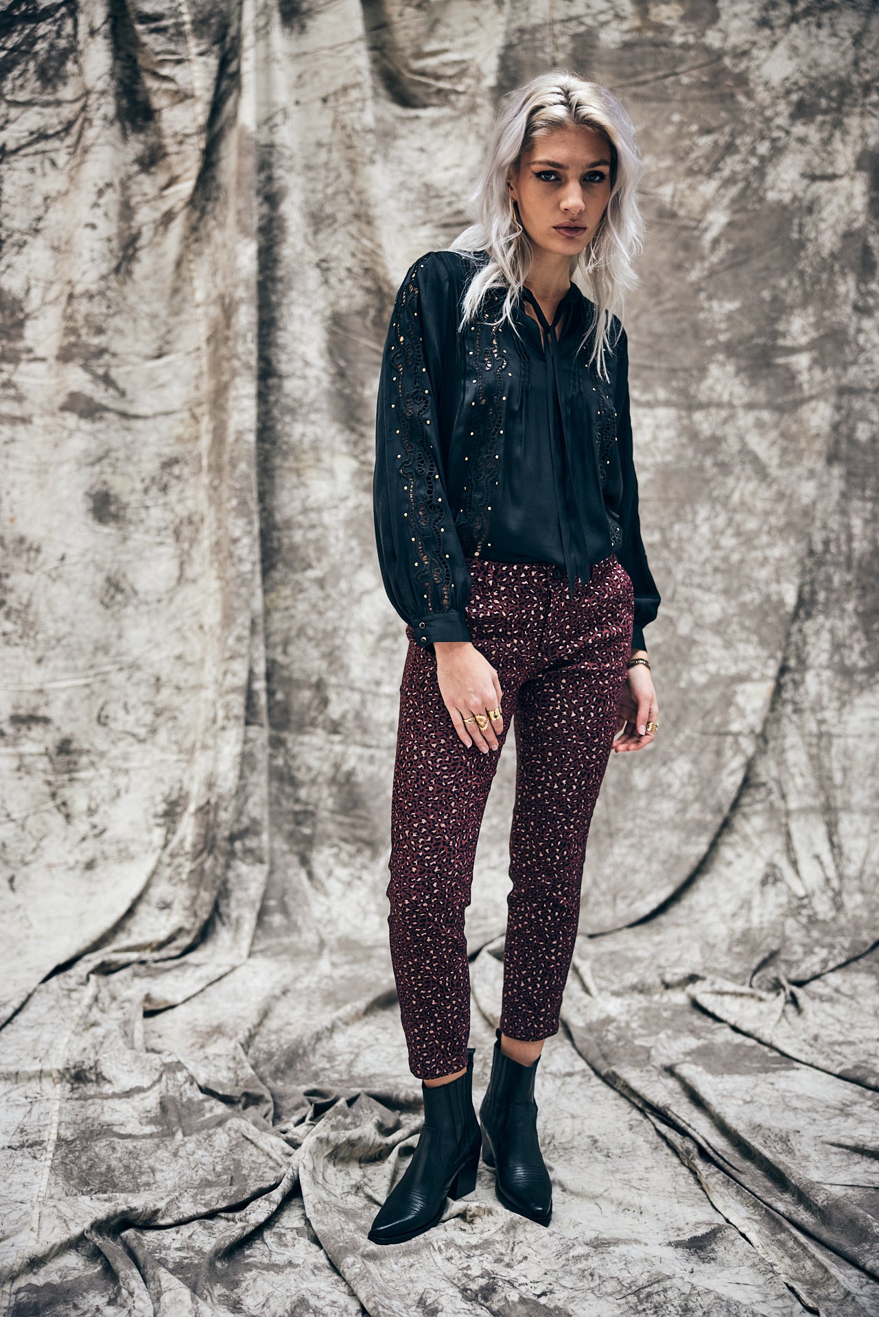 Pantalon city slim Femme Claudia Stardust original | Freeman T. Porter