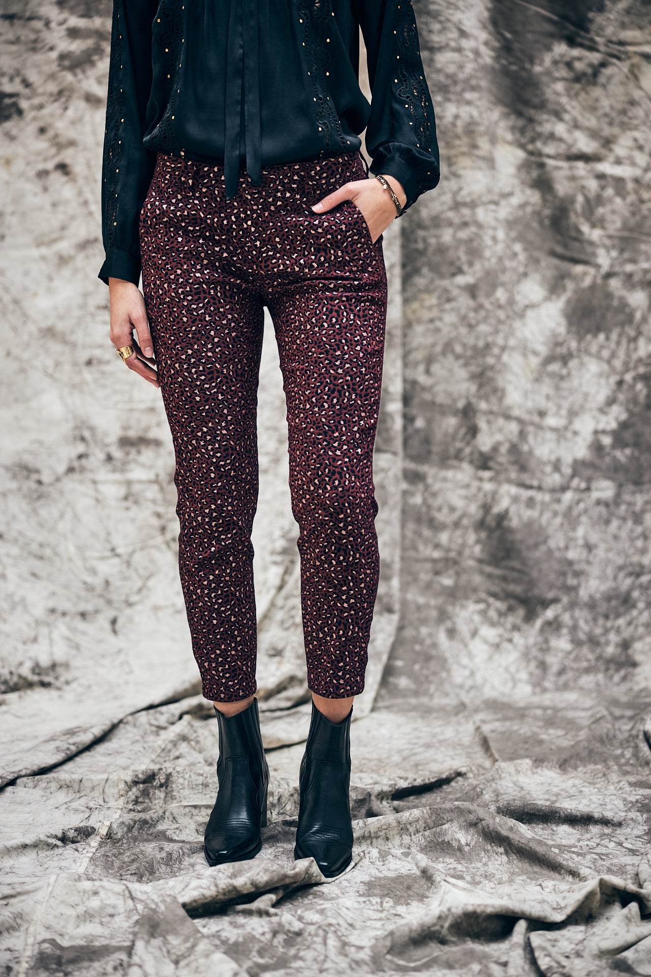 Pantalon city slim Femme Claudia Stardust original | Freeman T. Porter