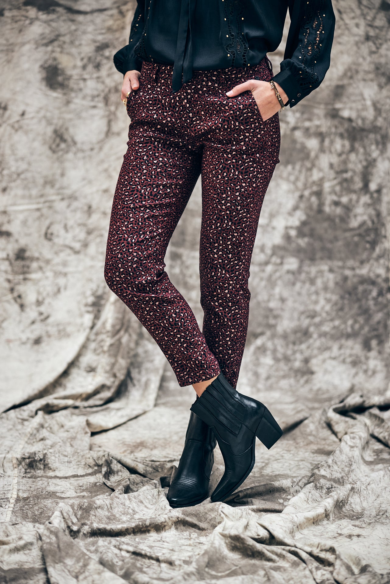 Pantalon city slim Femme Claudia Stardust original | Freeman T. Porter