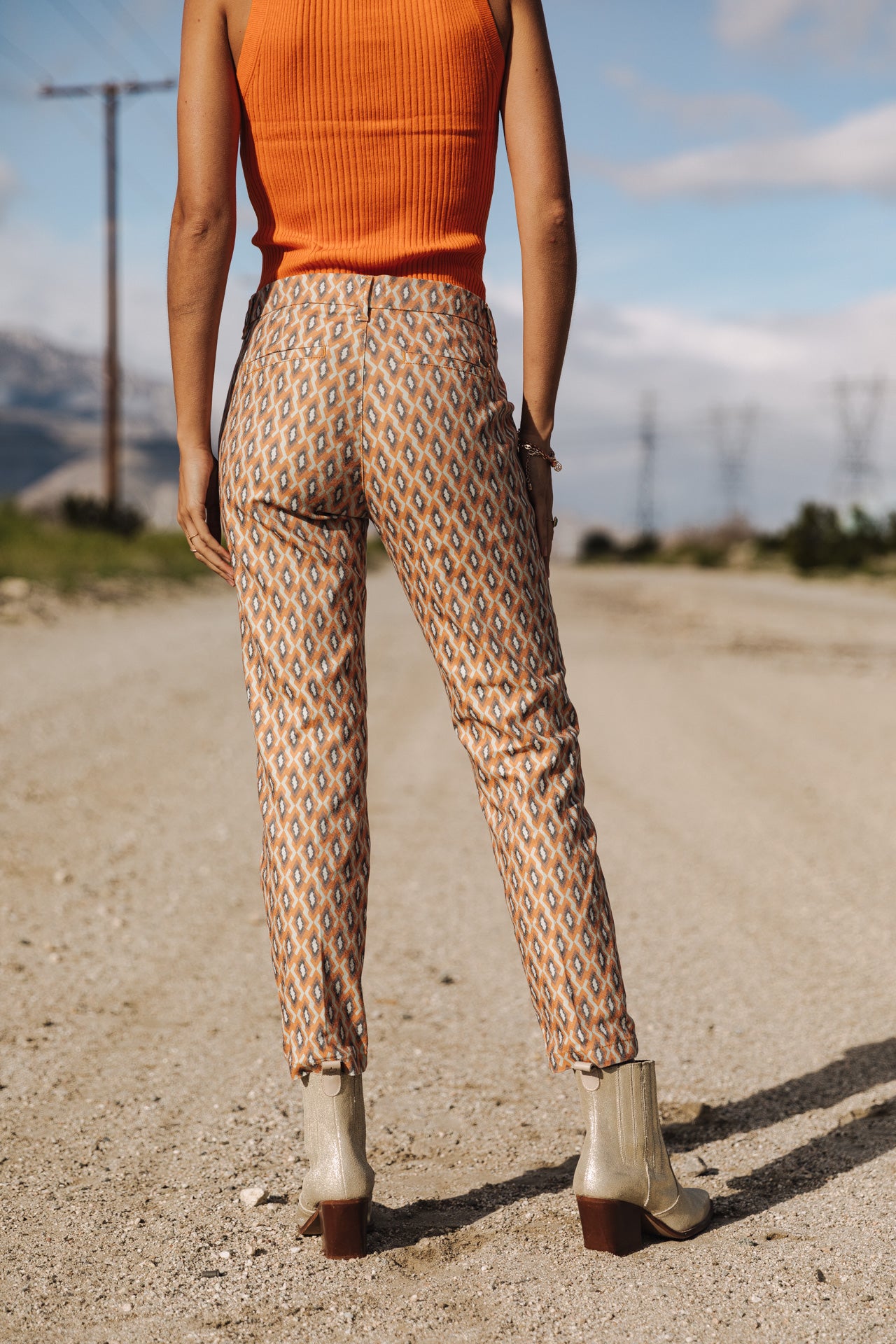 Pantalon city slim Femme Claudia Seventies original | Freeman T. Porter