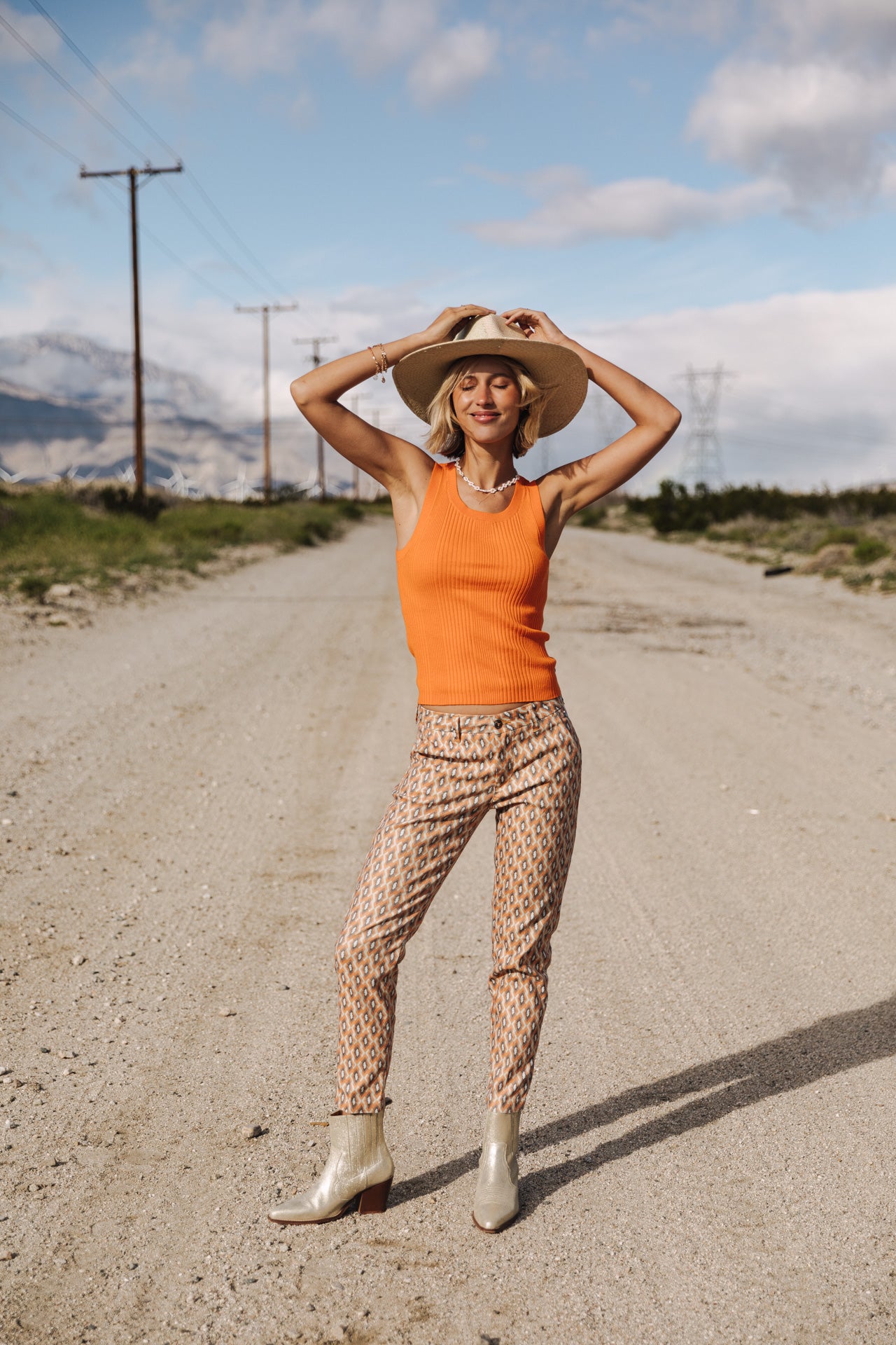 Pantalon city slim Femme Claudia Seventies original | Freeman T. Porter