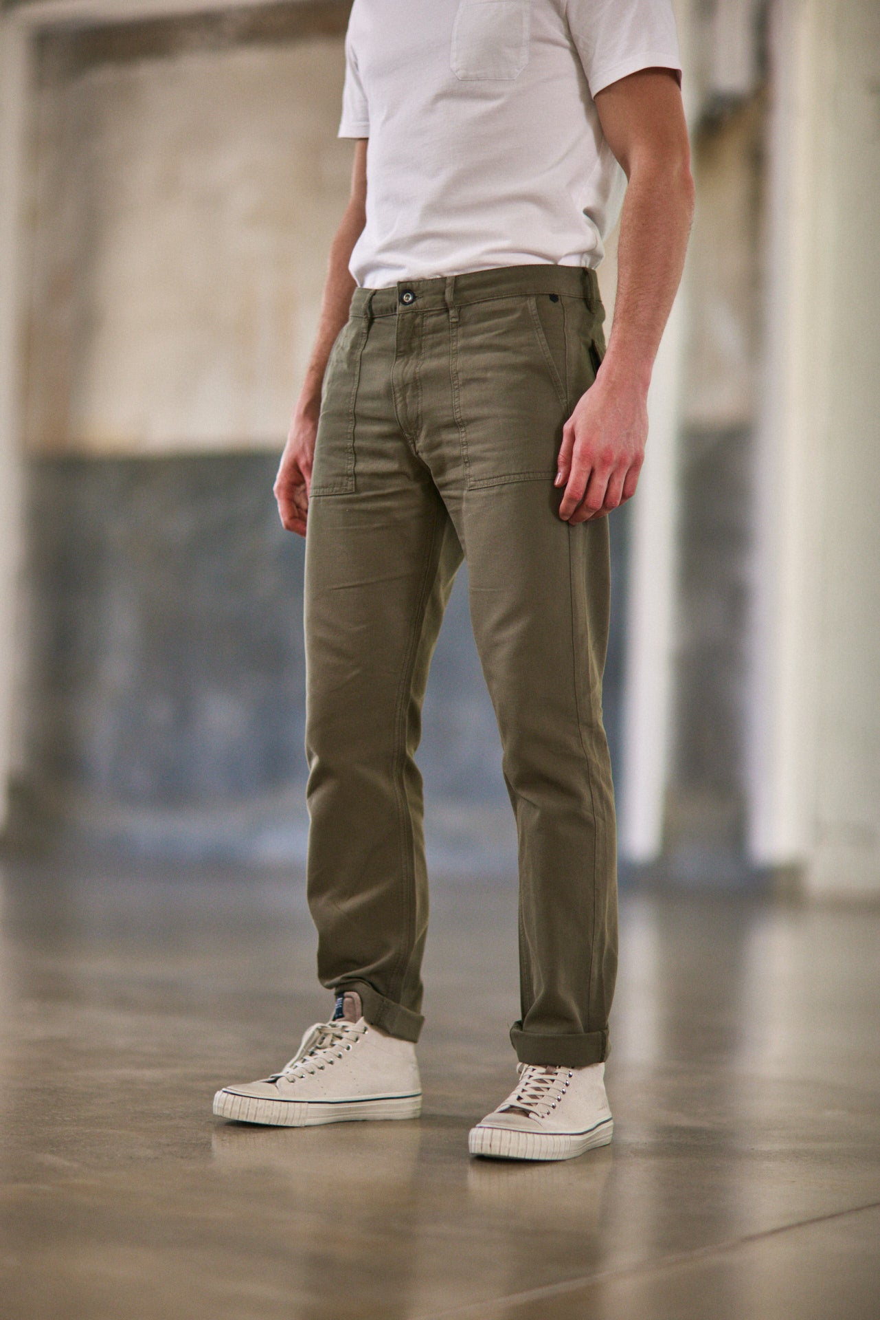Pantalon Utility Unisex Bastian Utility dusty olive | Freeman T. Porter