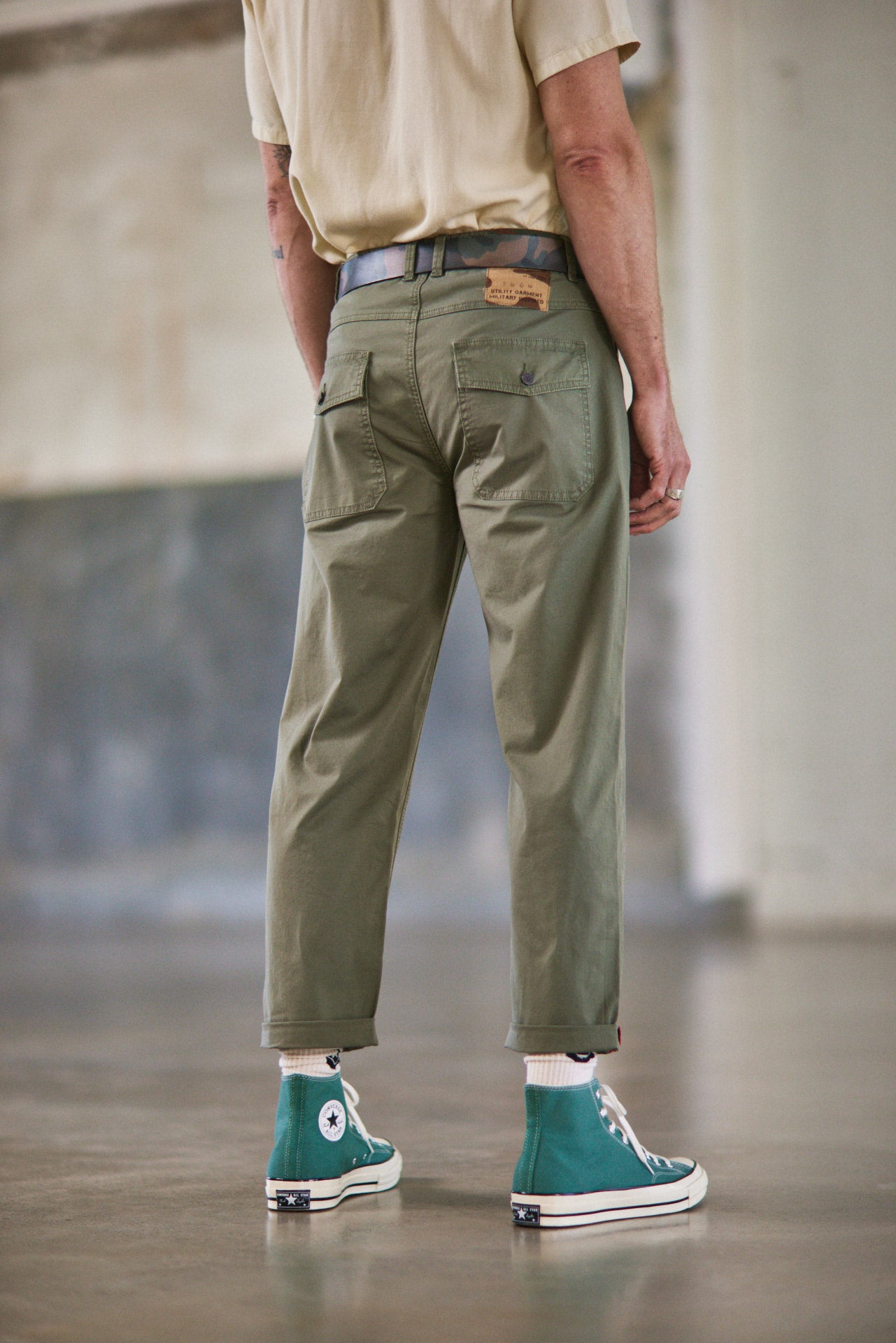 Pantalon workwear Homme Alexis Yago deep lichen green | Freeman T. Porter