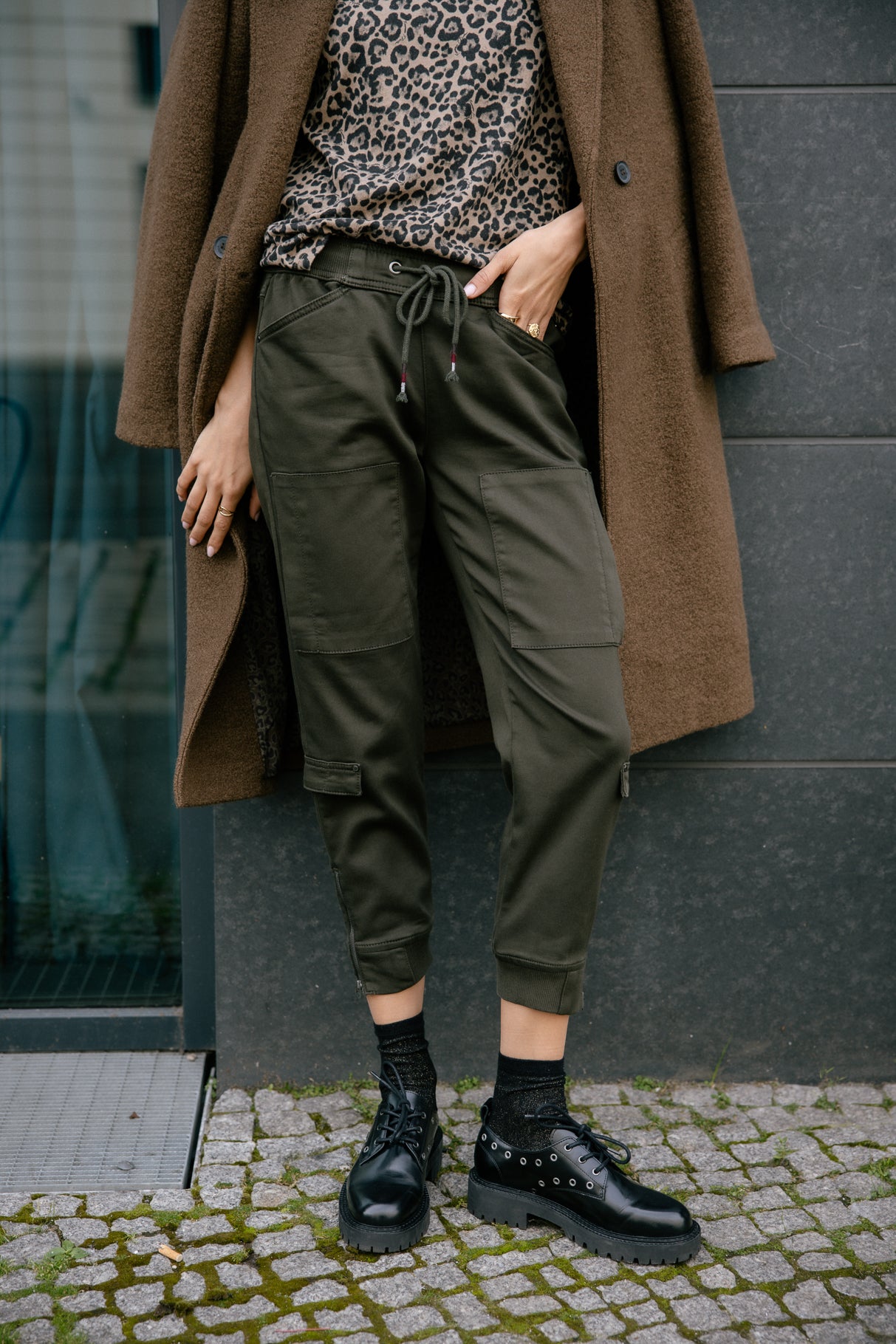 Pantalon cargo Mujer Celine Dobby rosin | Freeman T. Porter