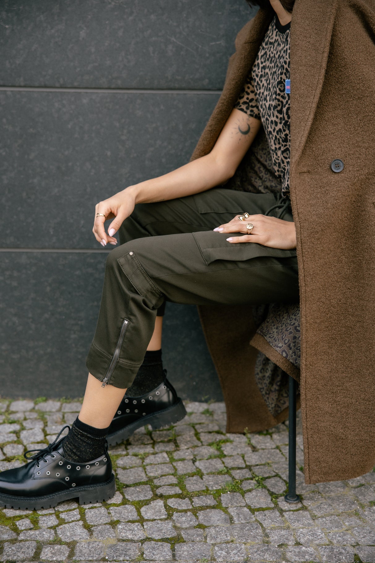 Pantalon cargo Mujer Celine Dobby rosin | Freeman T. Porter