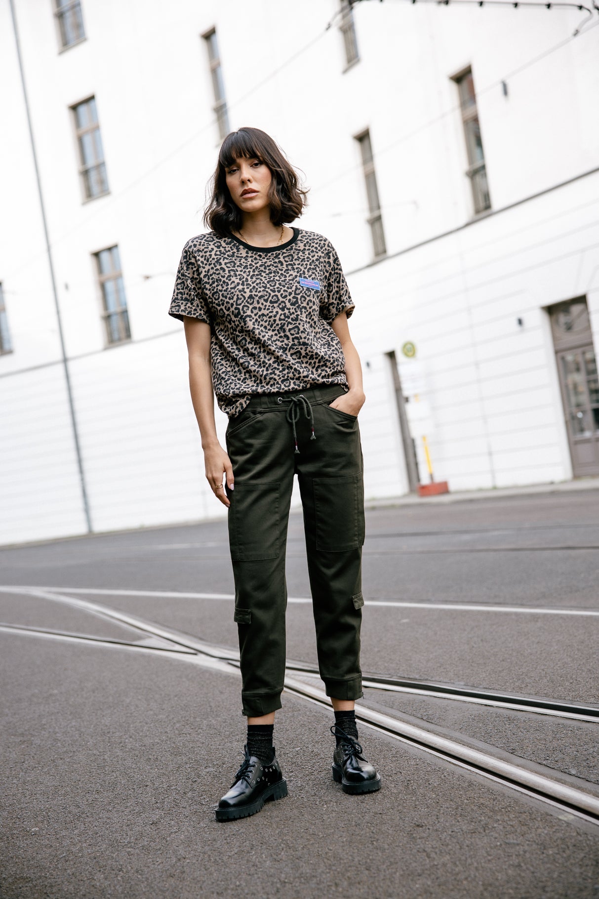 Pantalon cargo Frau Celine Dobby rosin | Freeman T. Porter