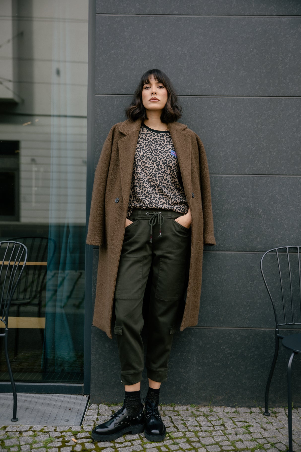 Pantalon cargo Frau Celine Dobby rosin | Freeman T. Porter