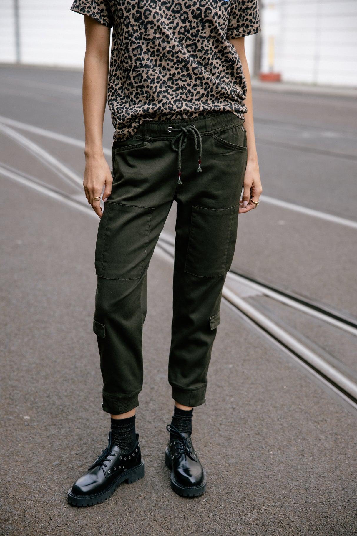 Pantalon cargo Frau Celine Dobby rosin | Freeman T. Porter