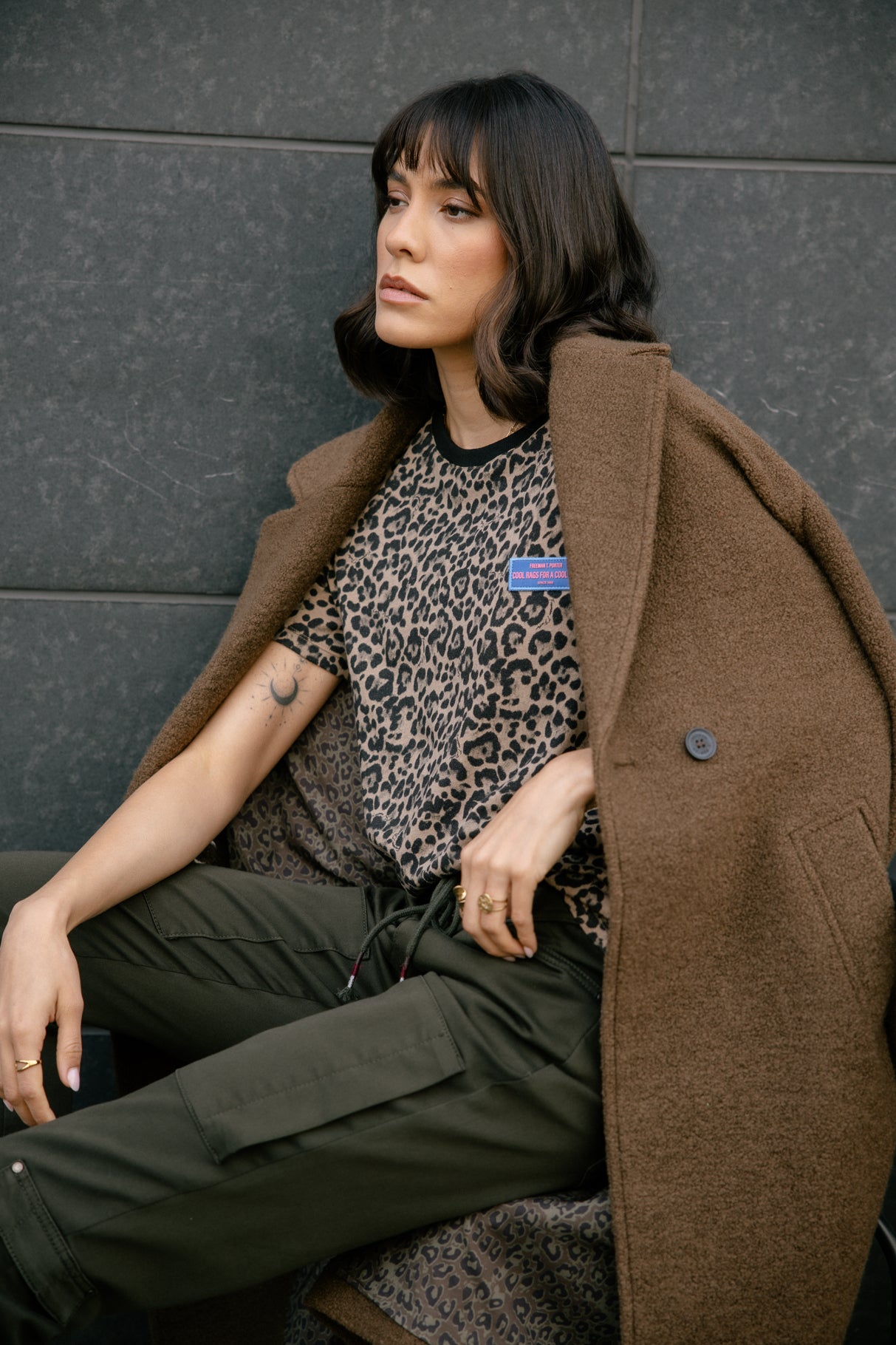 Pantalon cargo Frau Celine Dobby rosin | Freeman T. Porter
