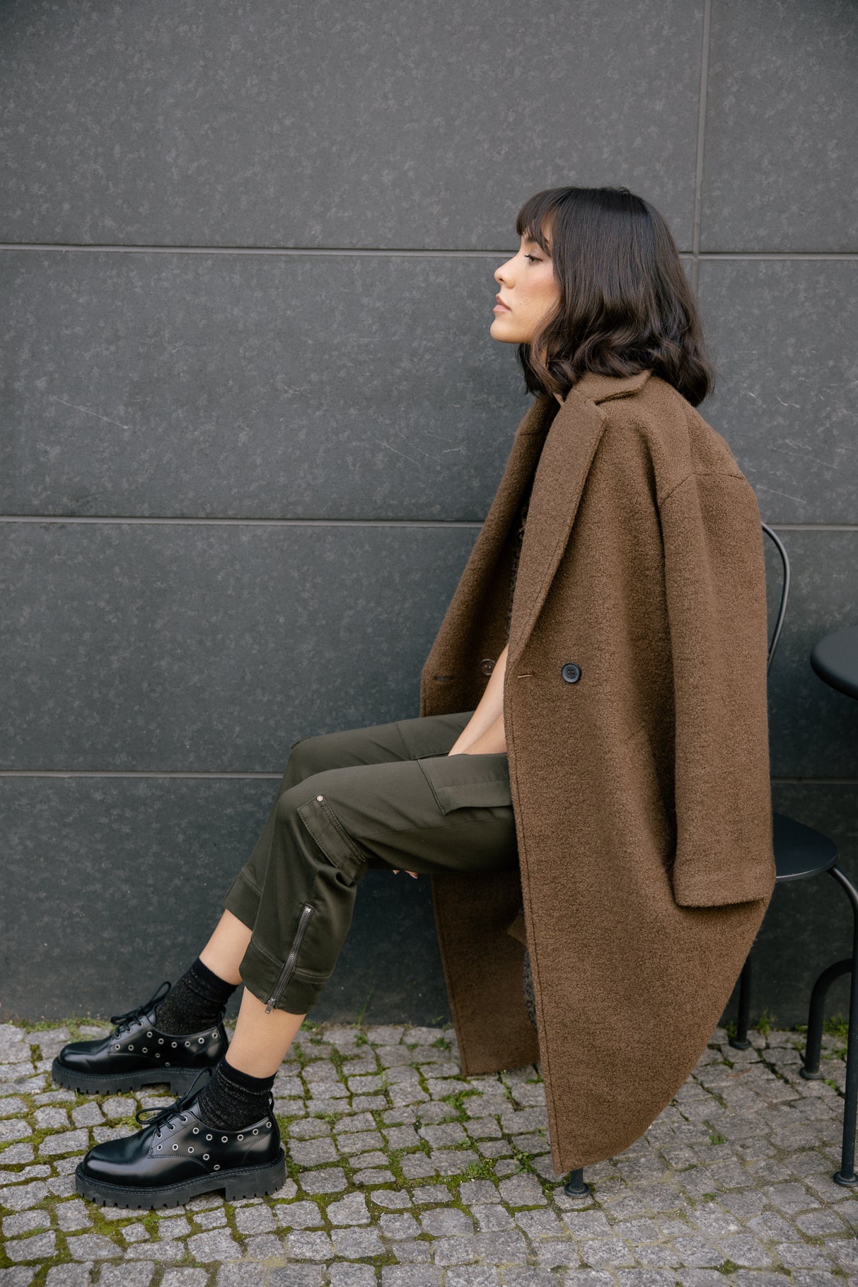 Pantalon cargo Frau Celine Dobby rosin | Freeman T. Porter