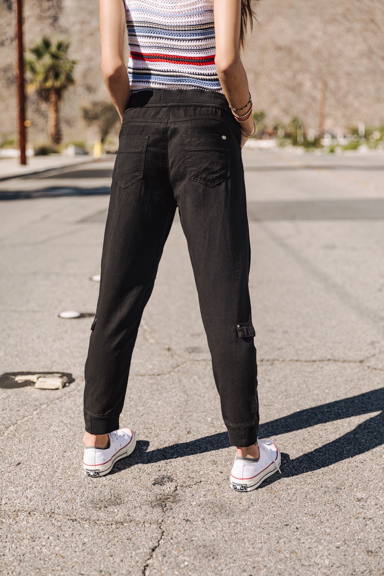 Pantalon cargo Femme Celine Jazz black | Freeman T. Porter