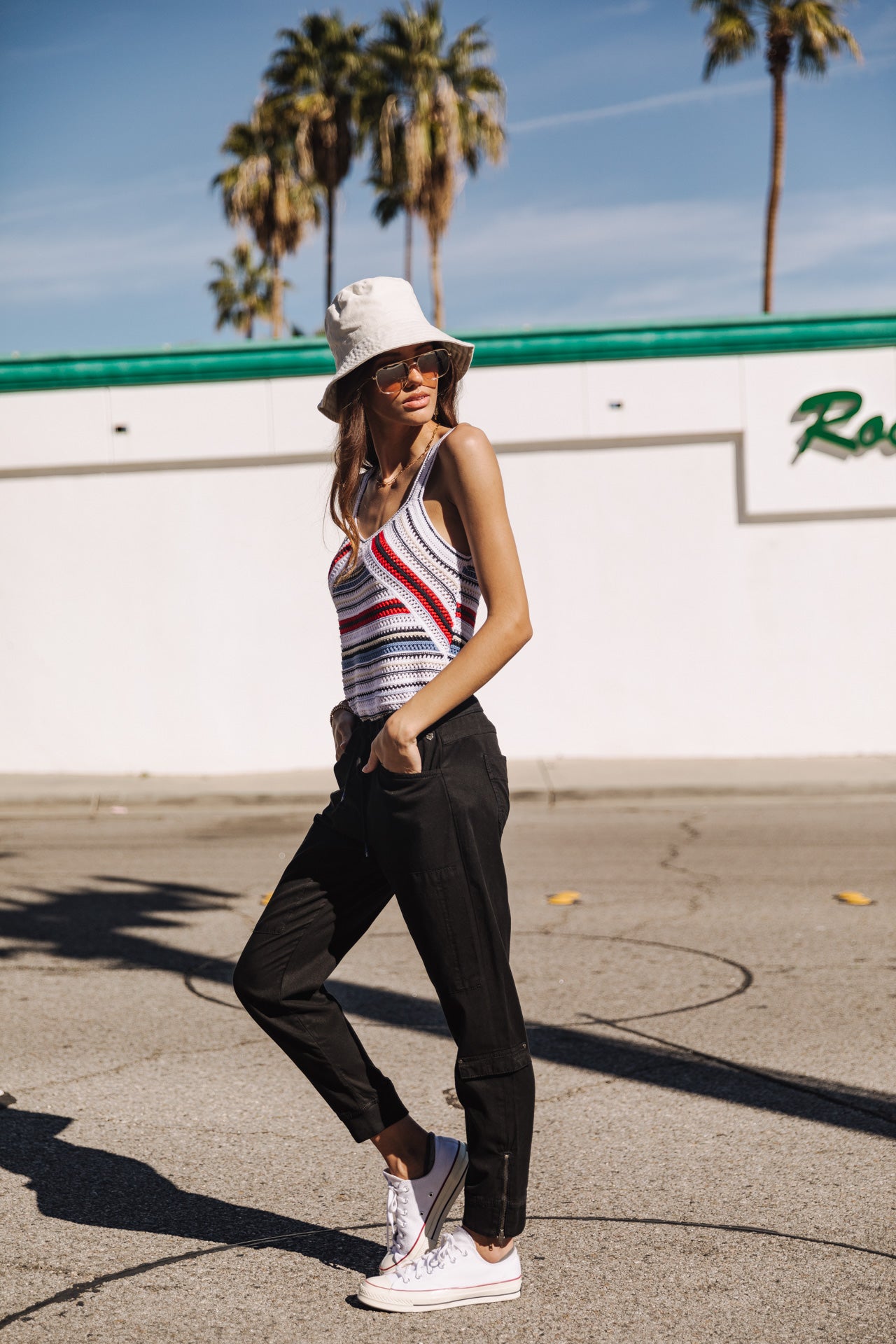 Pantalon cargo Femme Celine Jazz black | Freeman T. Porter