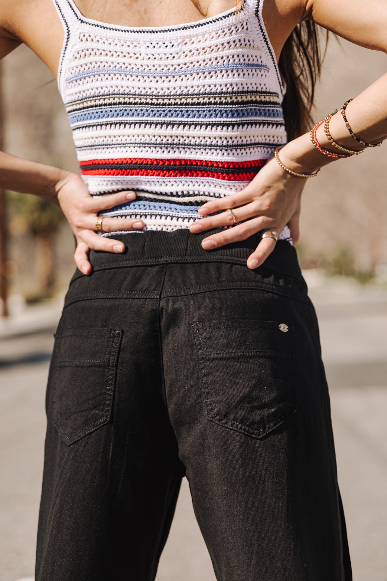 Pantalon cargo Femme Celine Jazz black | Freeman T. Porter