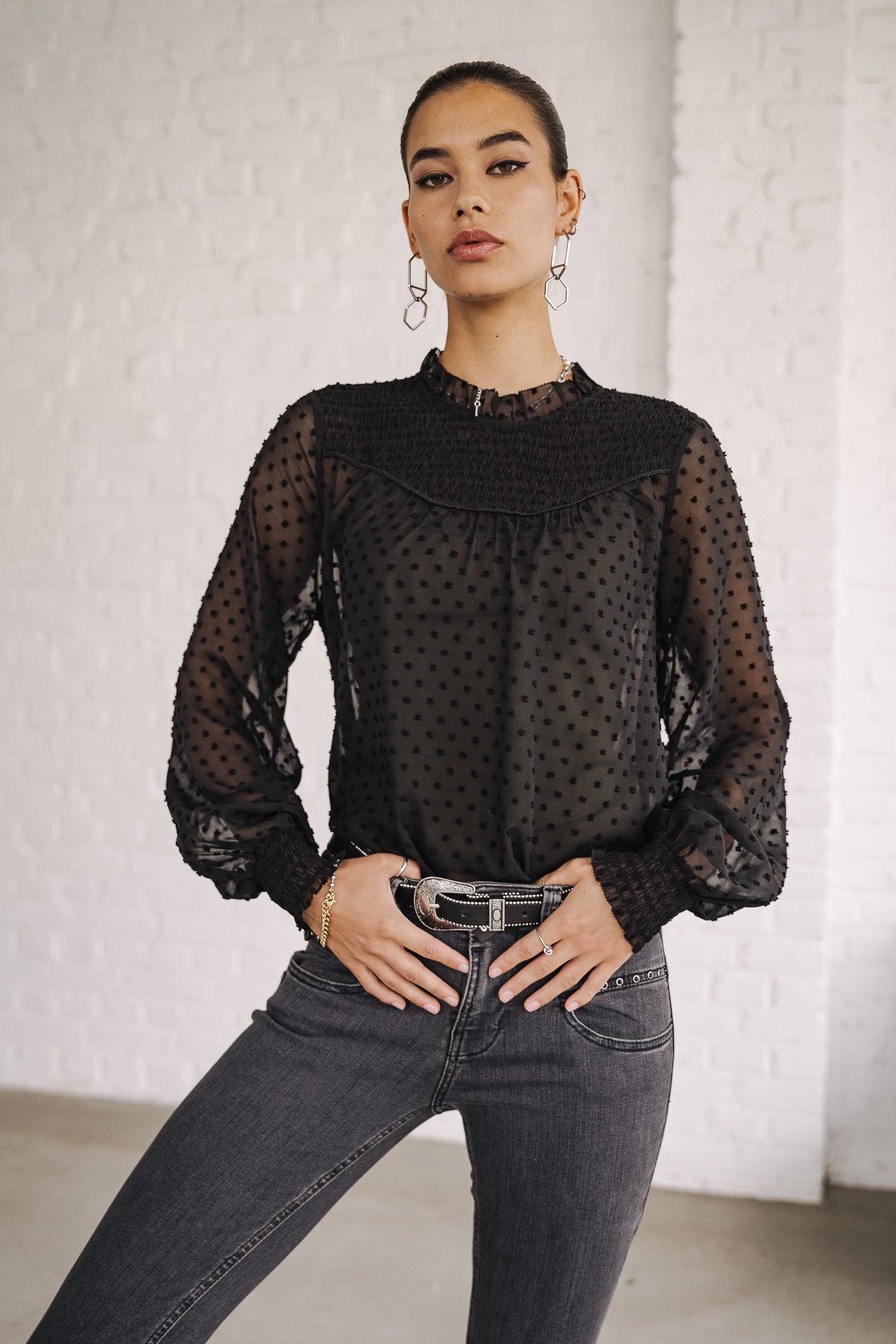 Jeans taille haute 7/8 Femme Alexa High Waist Cropped bornado | Freeman T. Porter