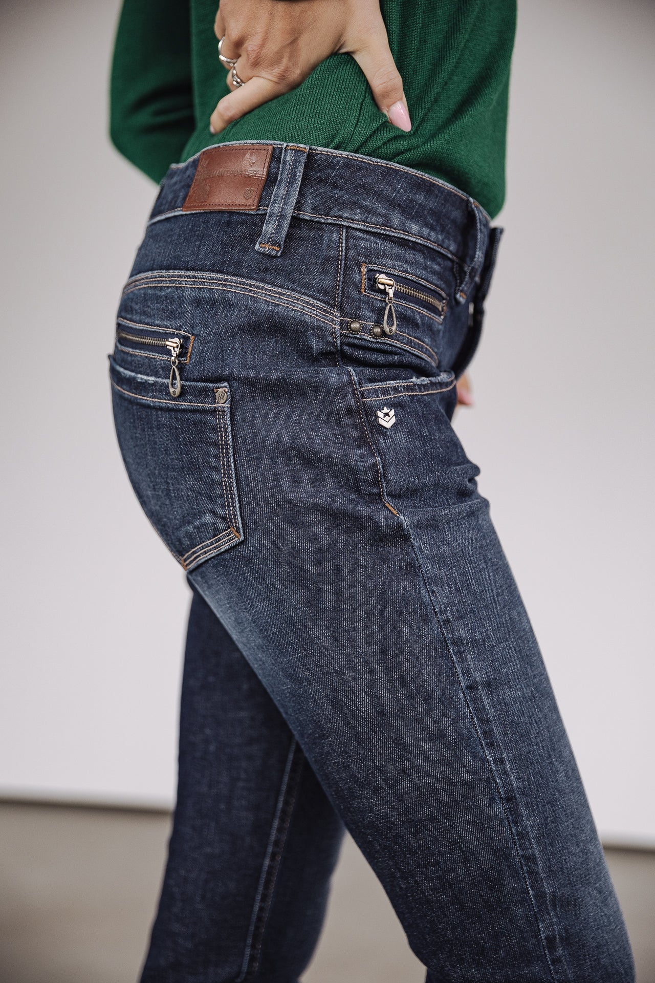 Jeans taille haute 7/8 Femme Alexa High Waist Cropped santacruz | Freeman T. Porter