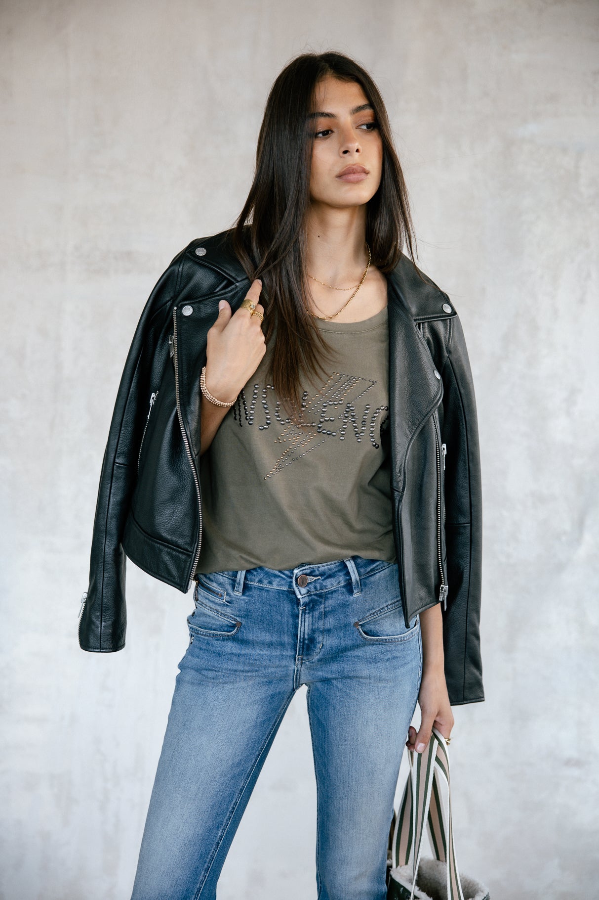 Röhrenjeans Frau Alexa High Waist Cropped sicilian | Freeman T. Porter