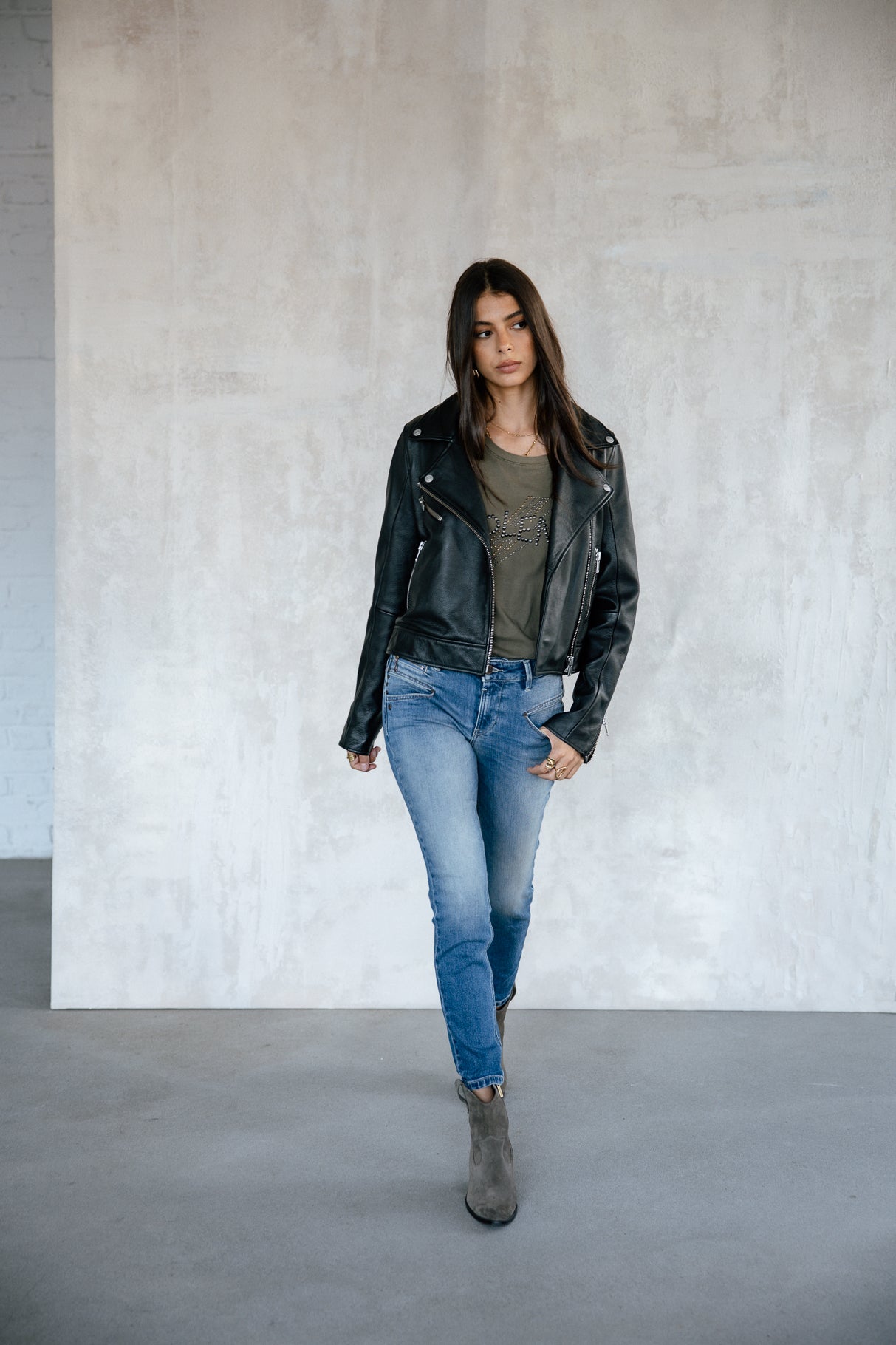 Röhrenjeans Frau Alexa High Waist Cropped sicilian | Freeman T. Porter