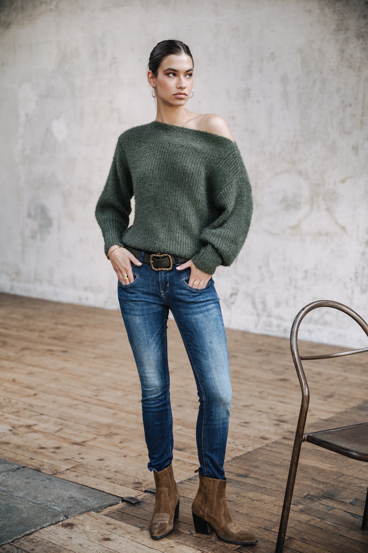 Jeans taille haute 7/8 Femme Alexa High Waist Cropped fever | Freeman T. Porter