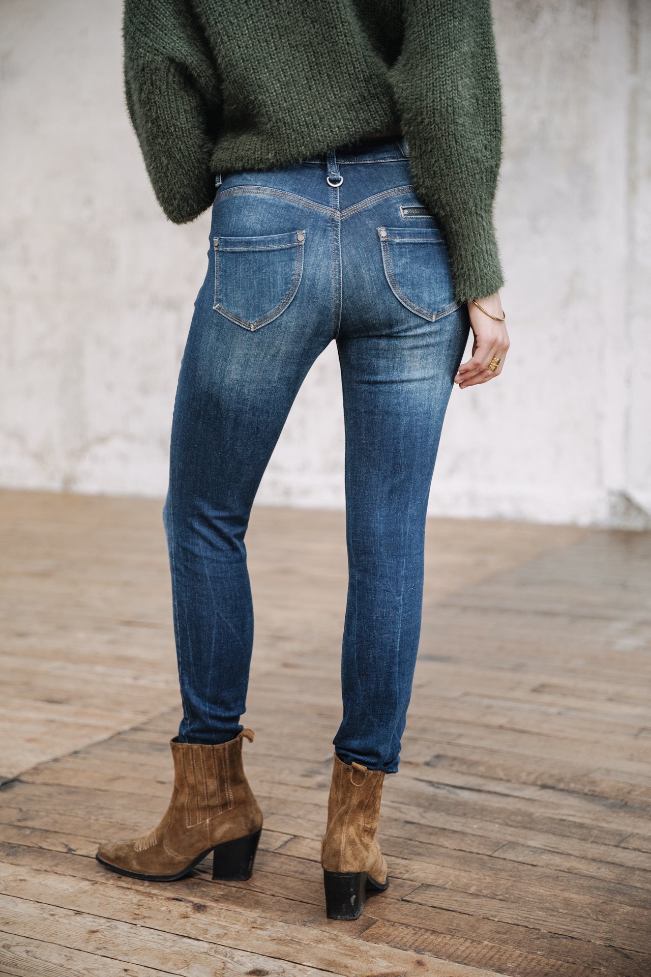 Jeans taille haute 7/8 Femme Alexa High Waist Cropped fever | Freeman T. Porter