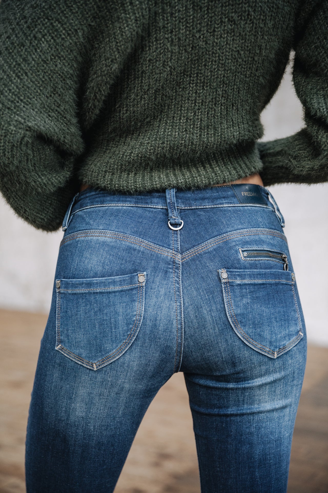 Jeans taille haute 7/8 Femme Alexa High Waist Cropped fever | Freeman T. Porter