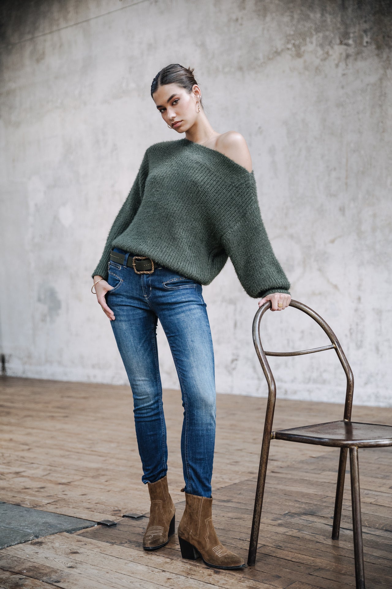 Jeans taille haute 7/8 Femme Alexa High Waist Cropped fever | Freeman T. Porter