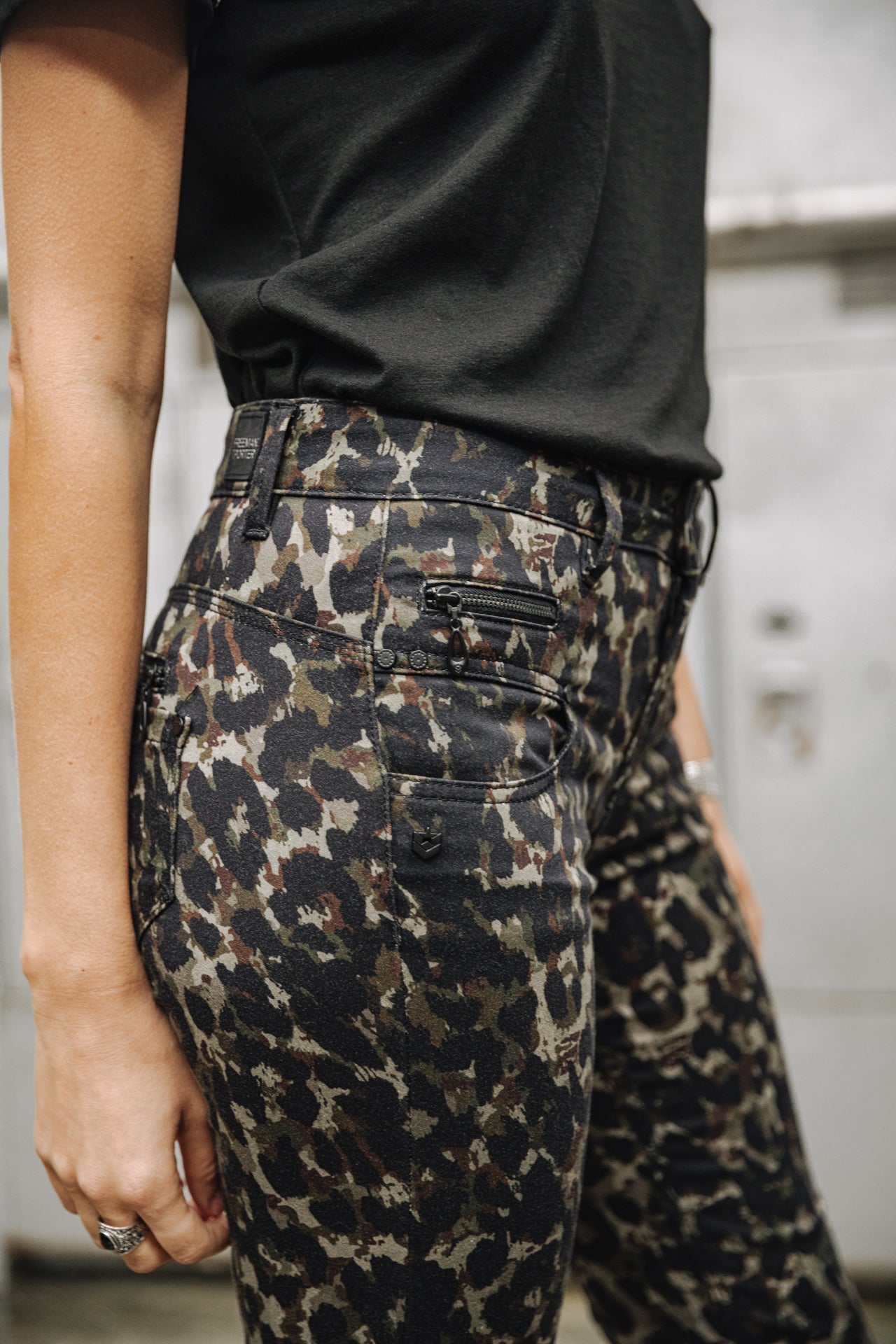 Pantalon taille haute 7/8 Mujer Alexa High Waist Cropped Marsh original | Freeman T. Porter