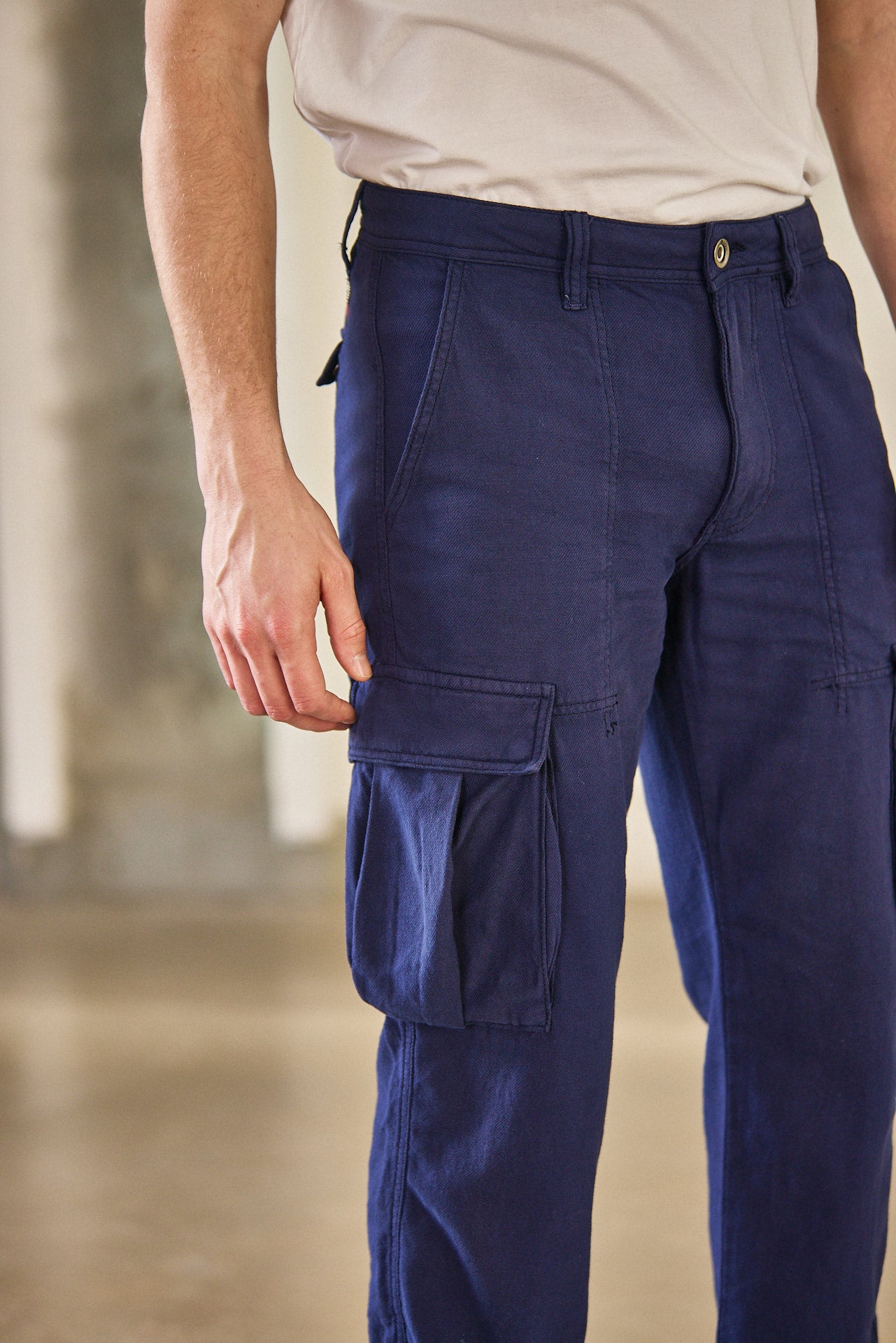 Pantalon cargo Unisex Mathis Sweeny peacoat | Freeman T. Porter