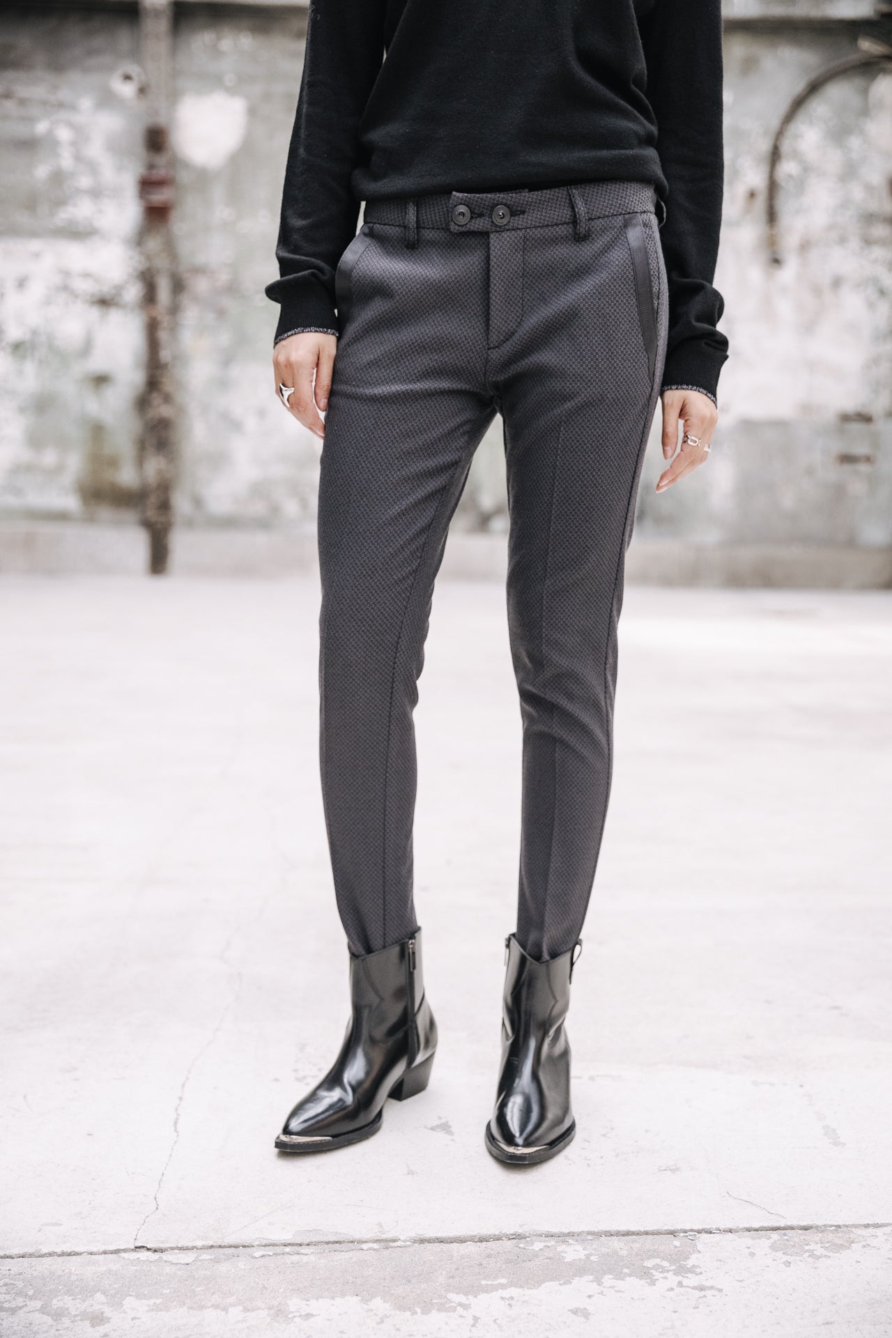 Pantalon super slim Femme Tessa Colish ebony | Freeman T. Porter