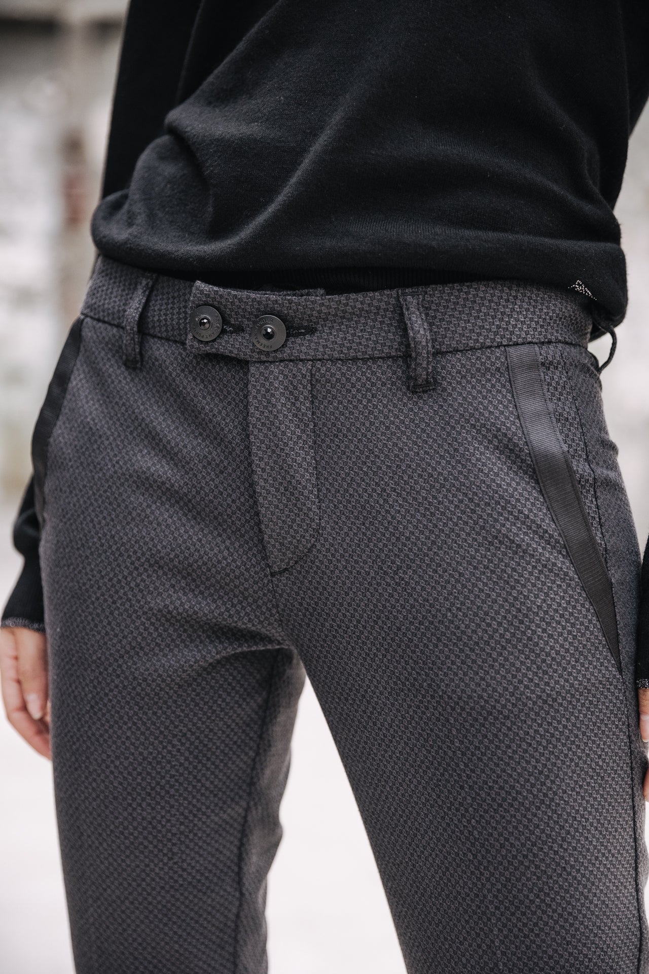 Pantalon super slim Femme Tessa Colish ebony | Freeman T. Porter
