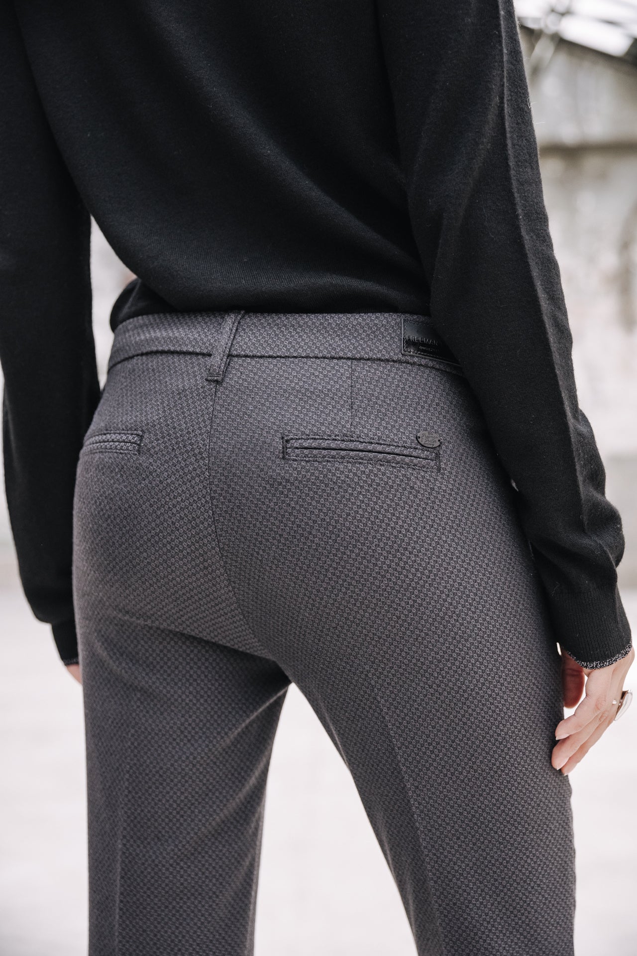 Pantalon super slim Femme Tessa Colish ebony | Freeman T. Porter