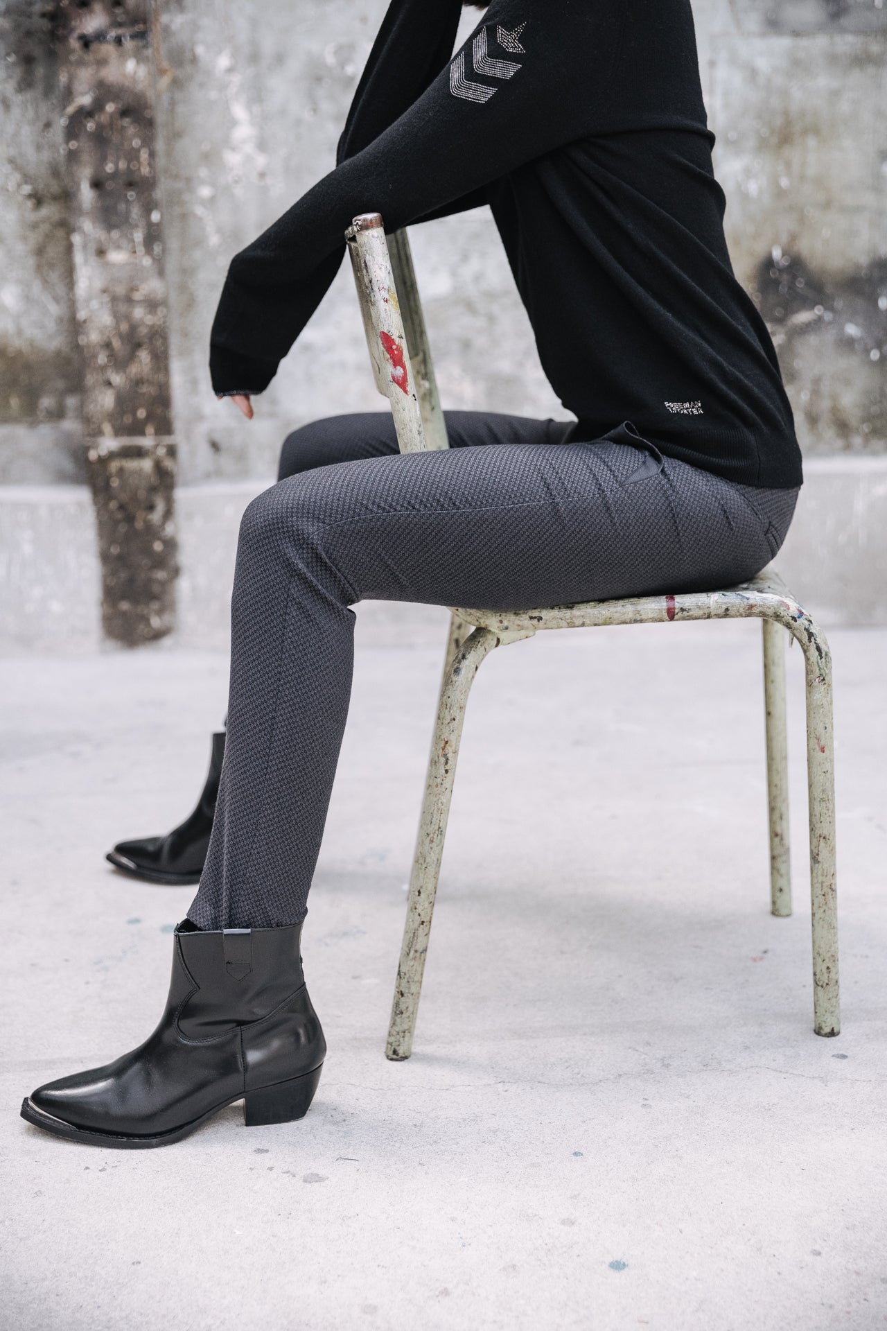 Pantalon super slim Femme Tessa Colish ebony | Freeman T. Porter