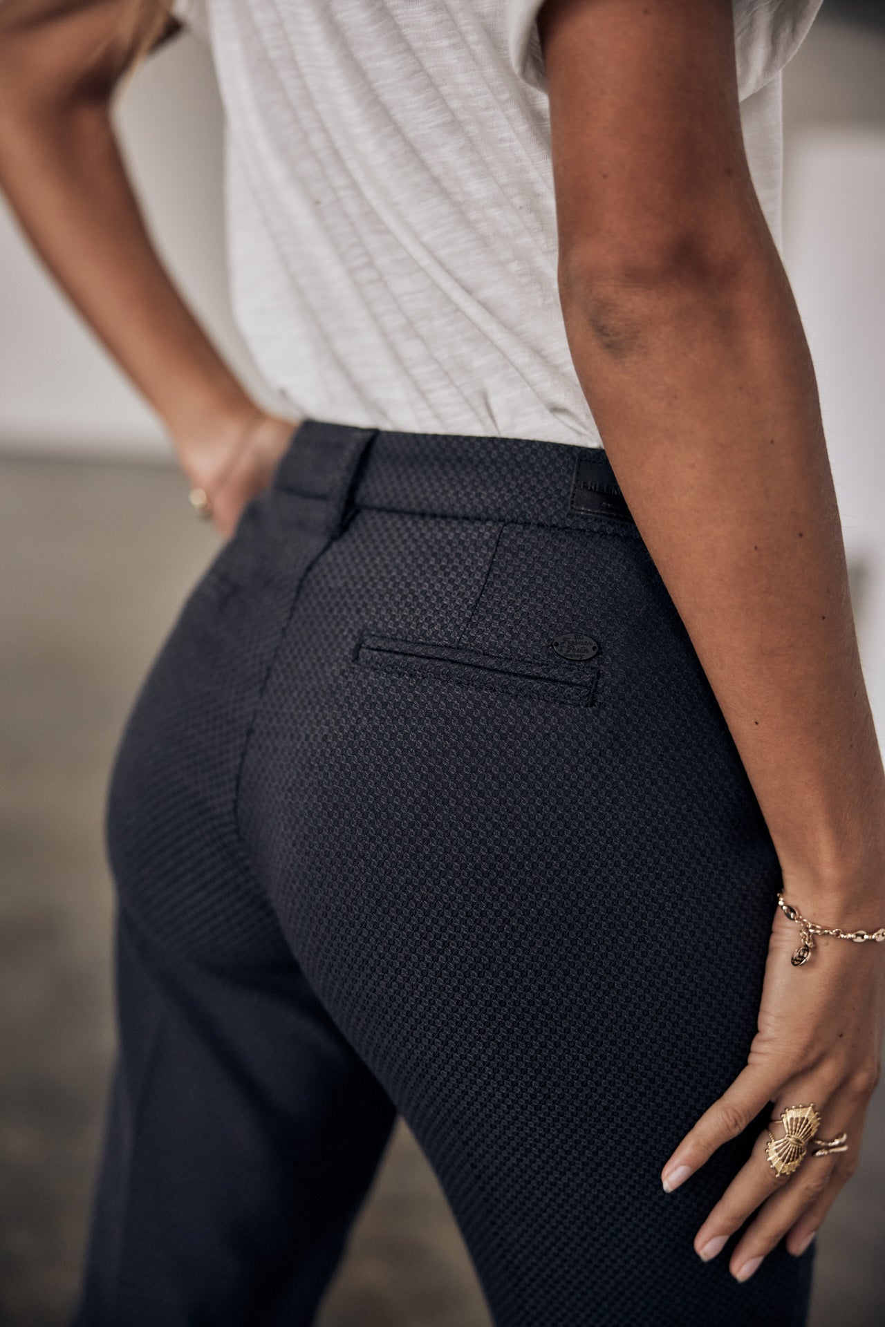 Pantalon super slim Femme Tessa Colish ebony | Freeman T. Porter