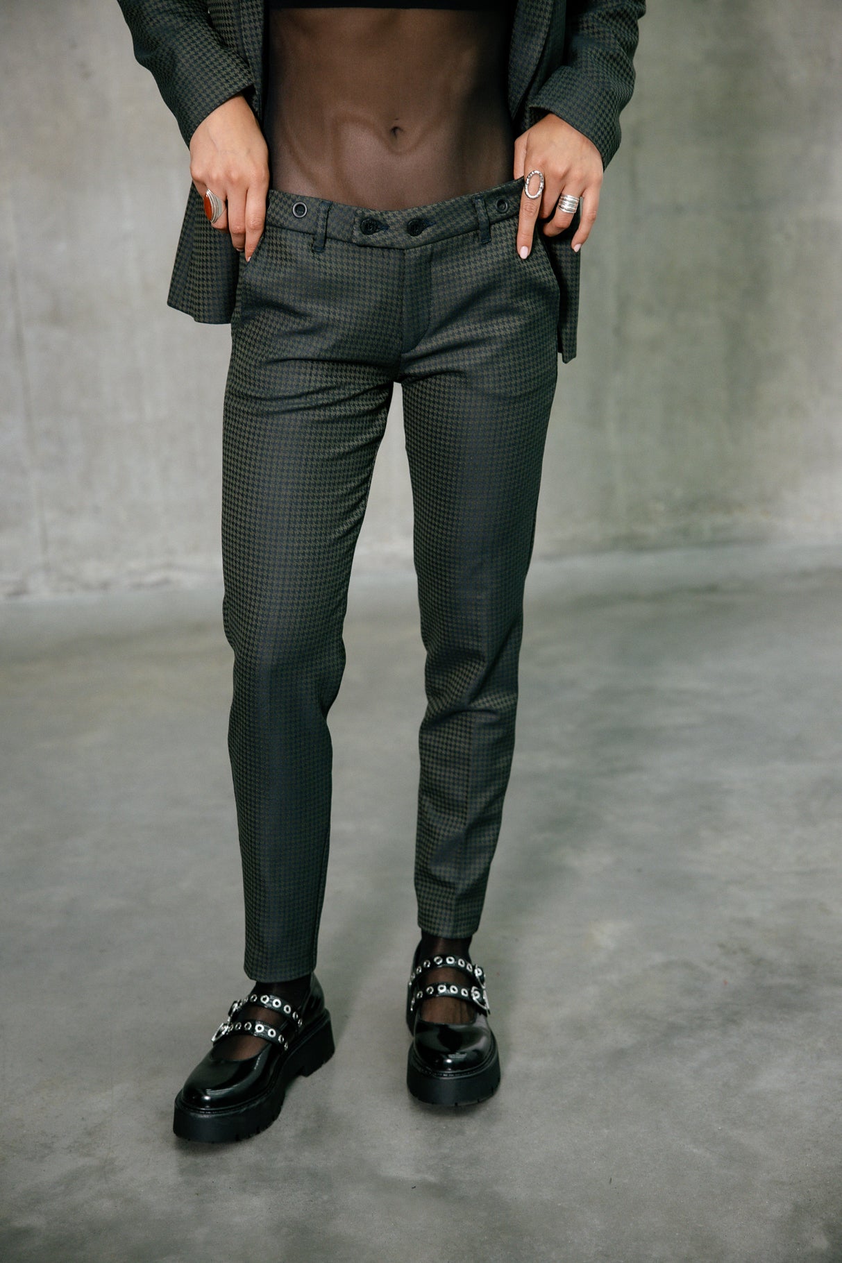 Pantalon city super slim Femme Tessa Lawlands olive night | Freeman T. Porter